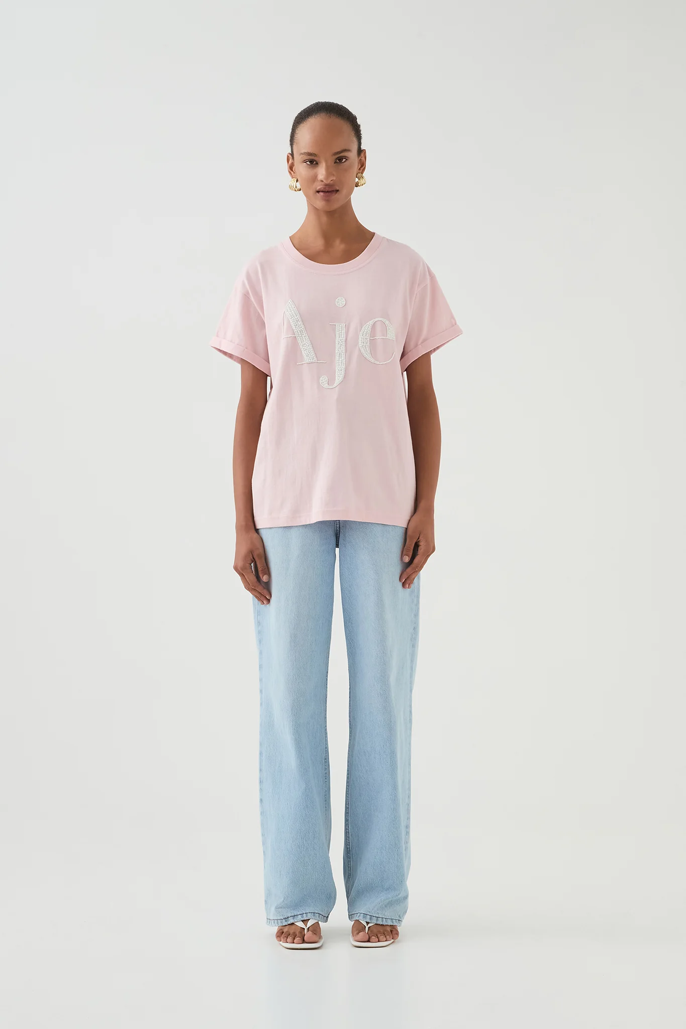 Beyond Embellished Logo Tee
