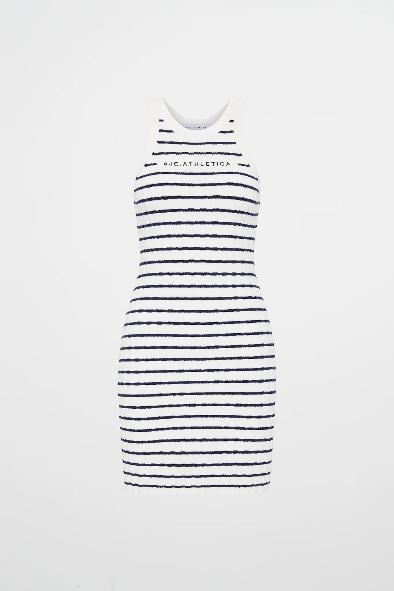 Striped Logo Mini Dress 820