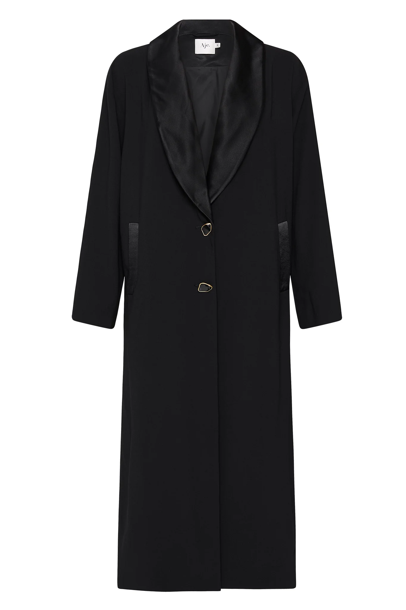 Kara Long Line Crepe Coat