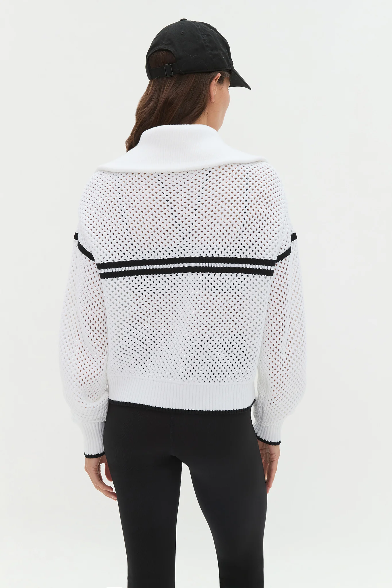 Contrast Zip Knit Jumper 414