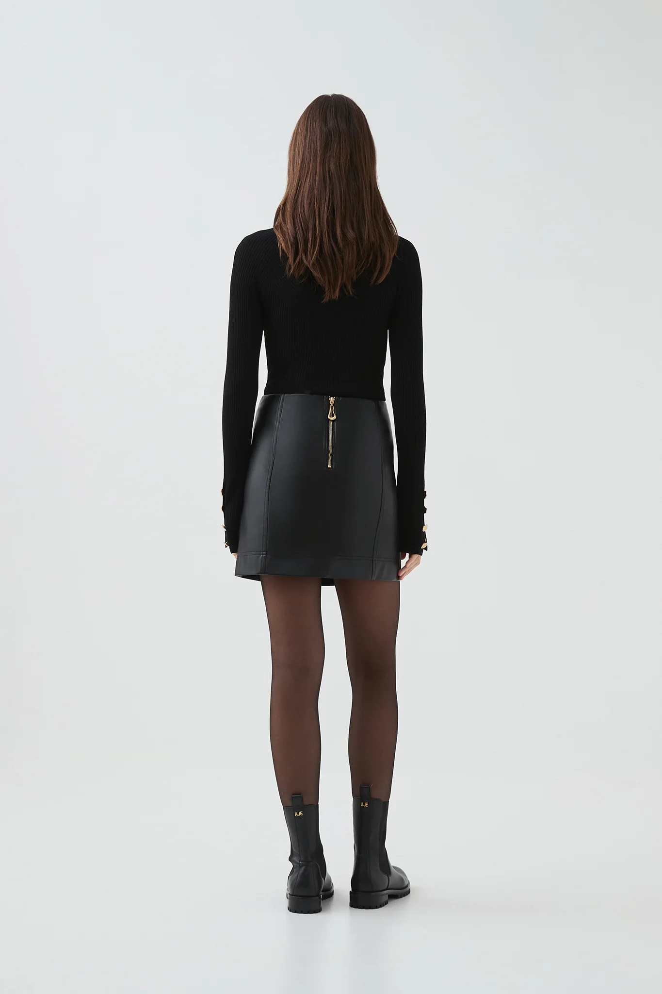 Illusion Hardware Mini Skirt