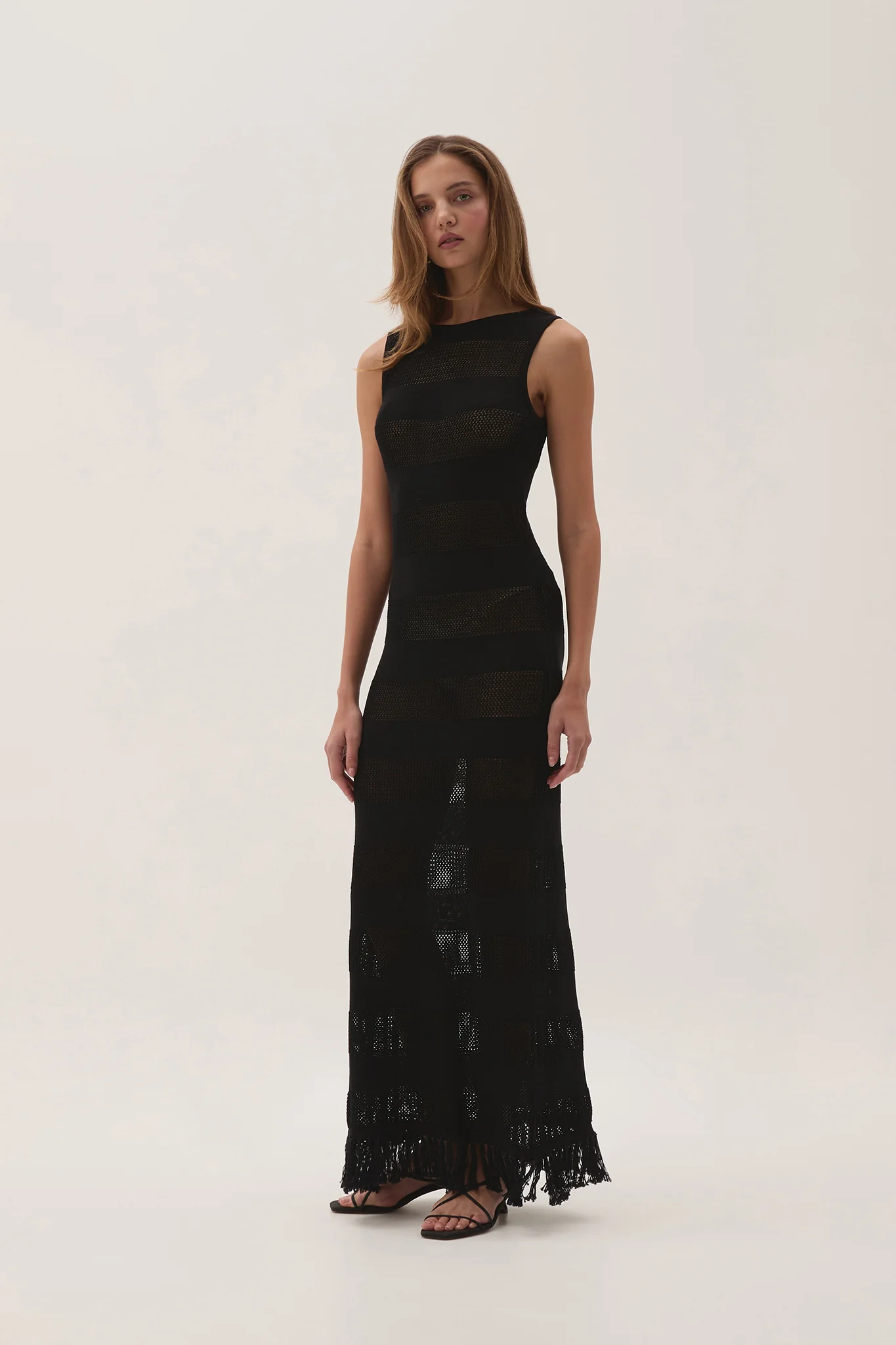 Bather Open Knit Midi Dress