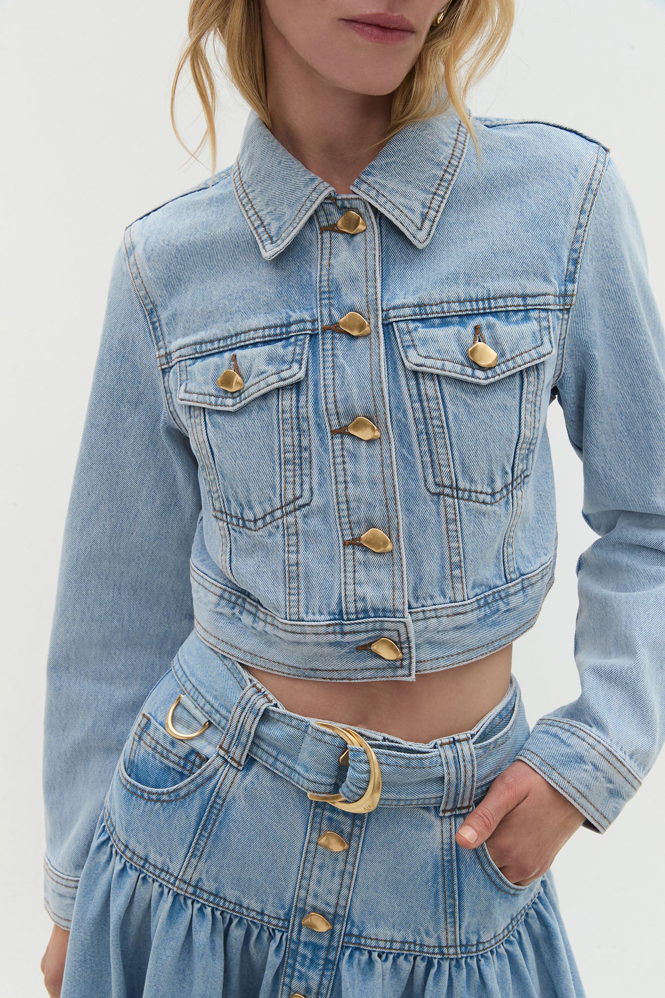 Kai Denim Cropped Jacket