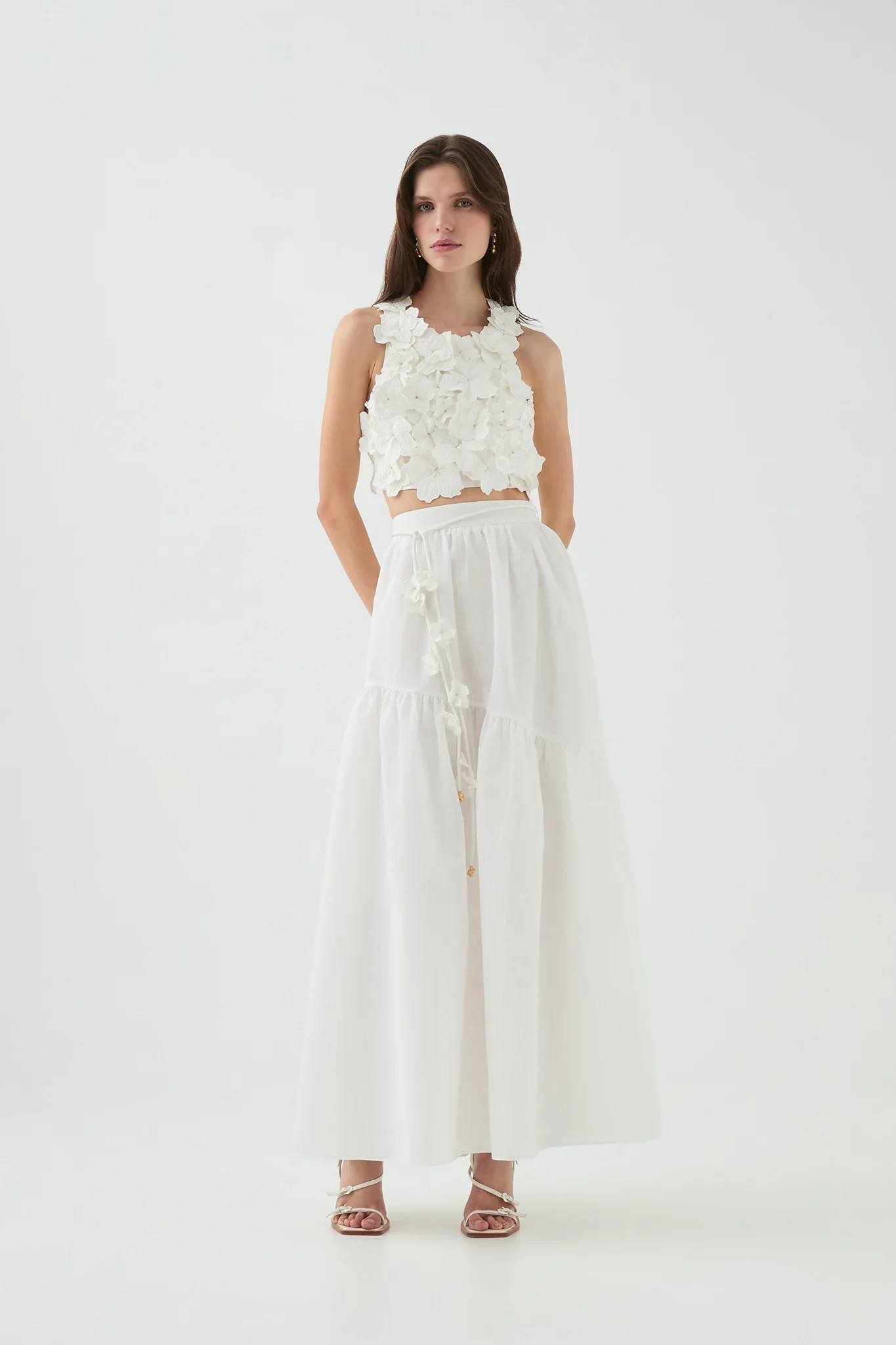 Splendour Flower Shell Top