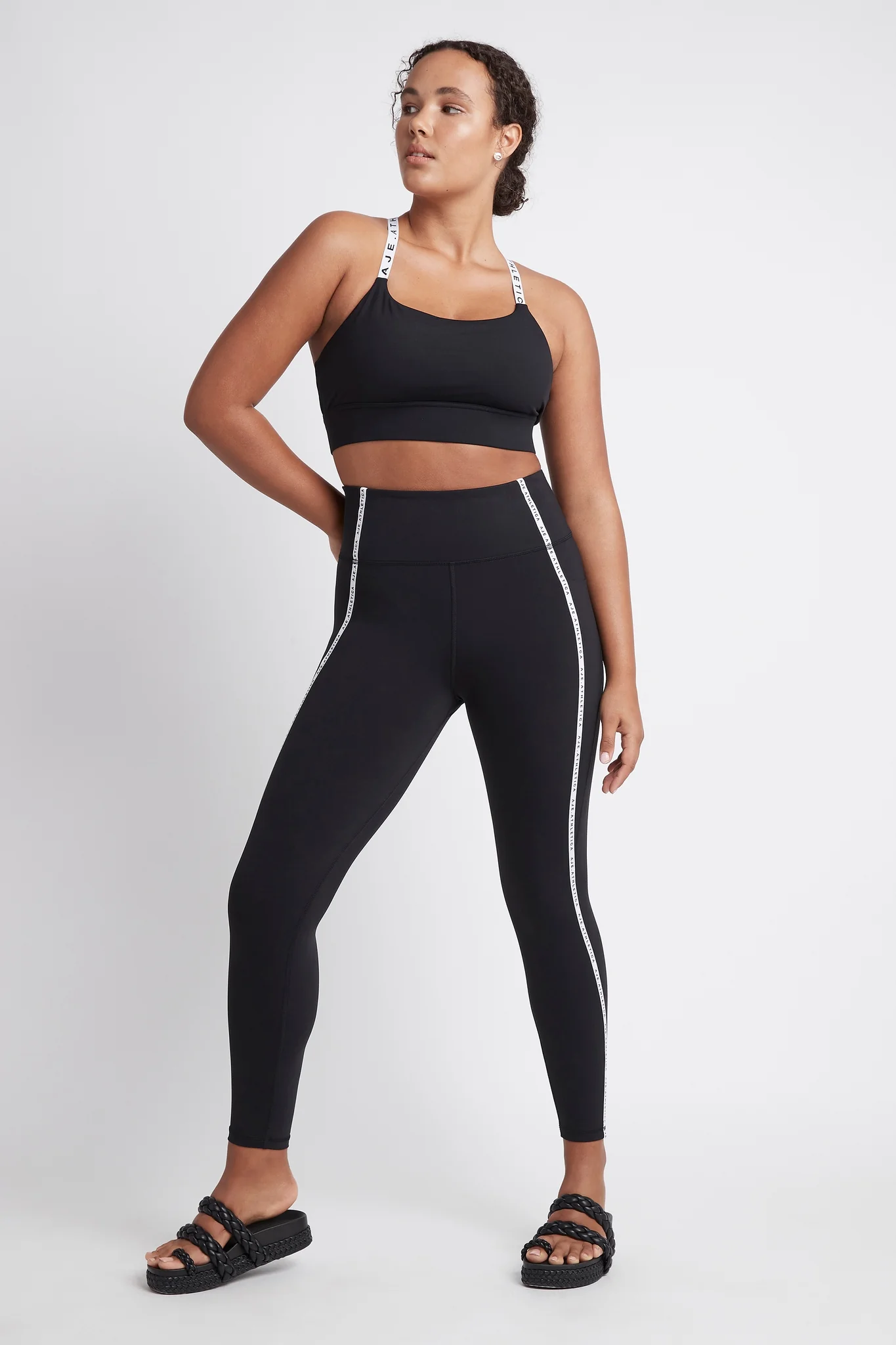 Contrast Logo Full Length Legging 203