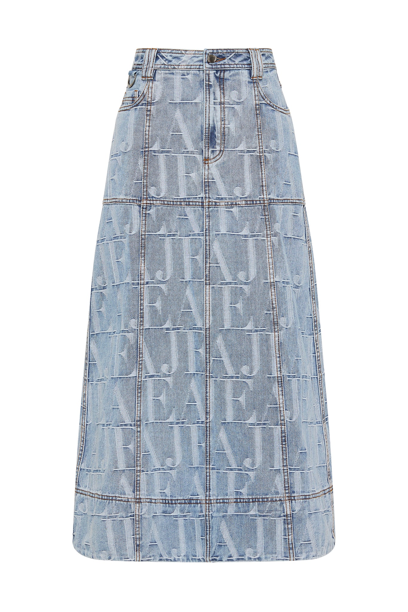 Nostalgia Denim Midi Skirt