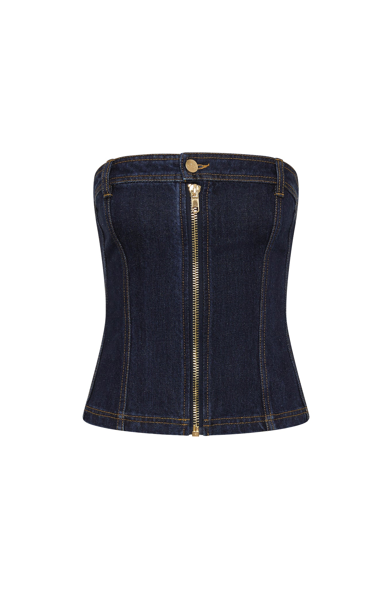 Junee Strapless Denim Bustier