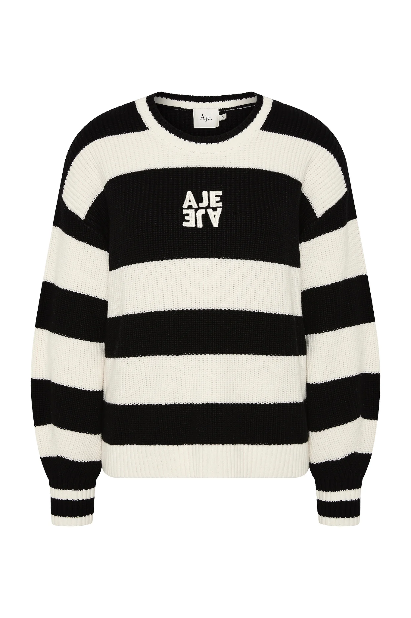 Montage Stripe Logo Knit