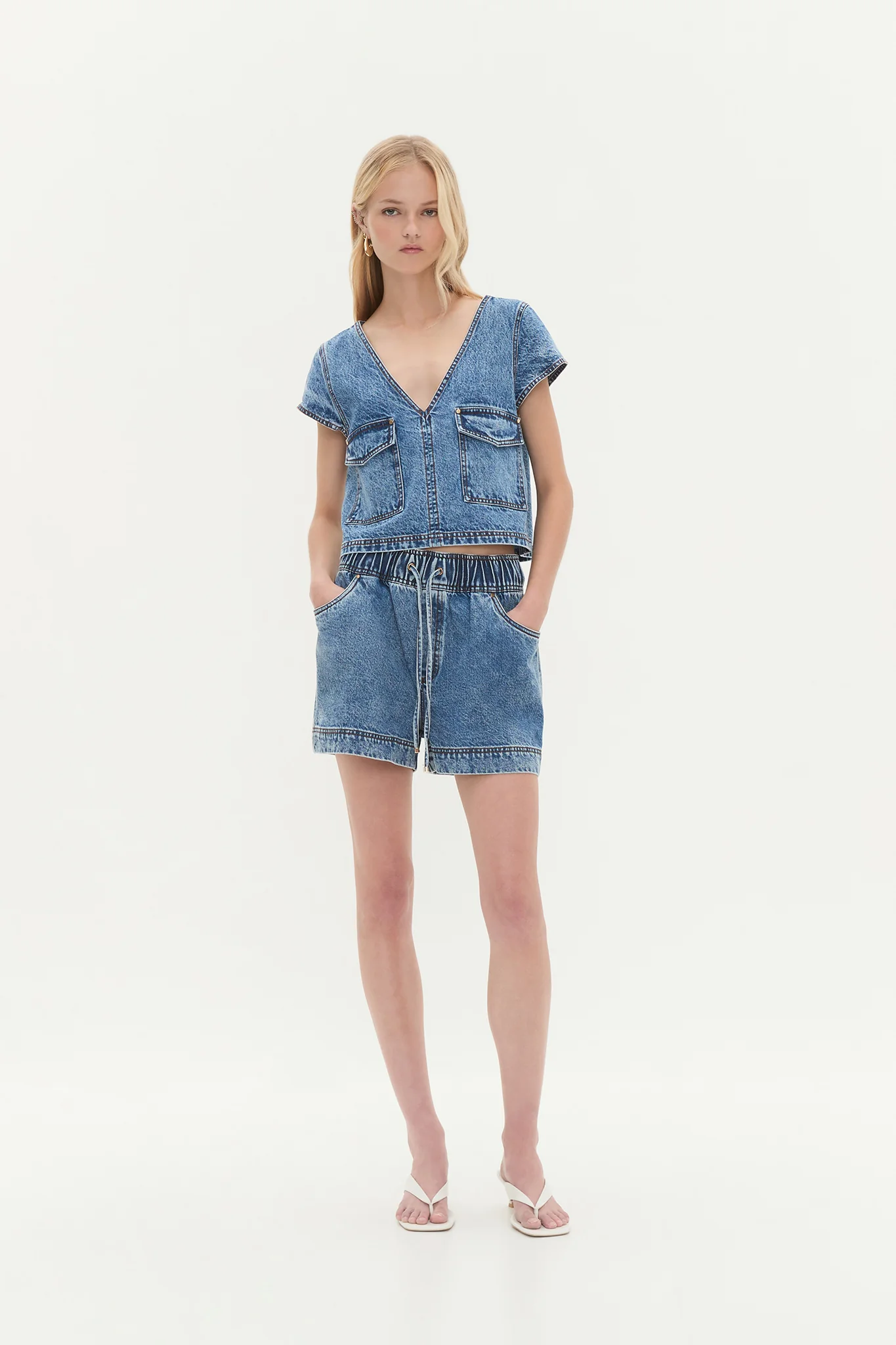Blues Denim Shorts