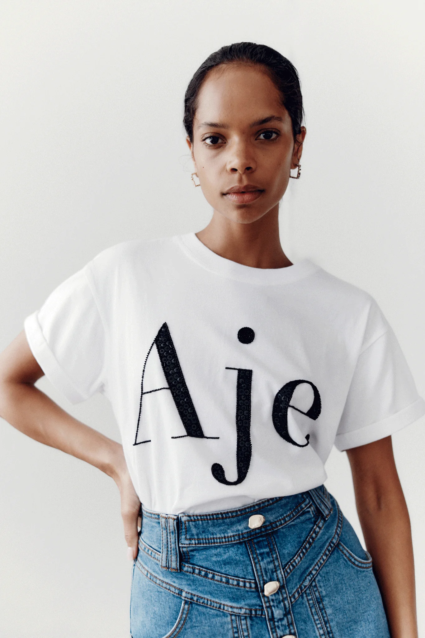 Classic Embellished Logo Tee