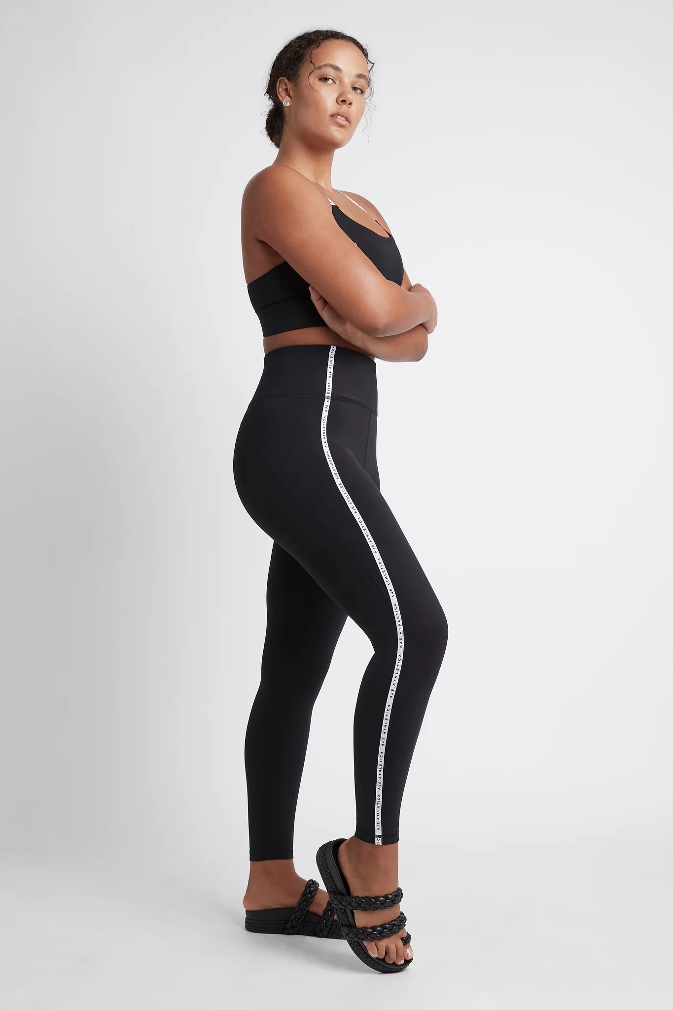 Contrast Logo Full Length Legging 203