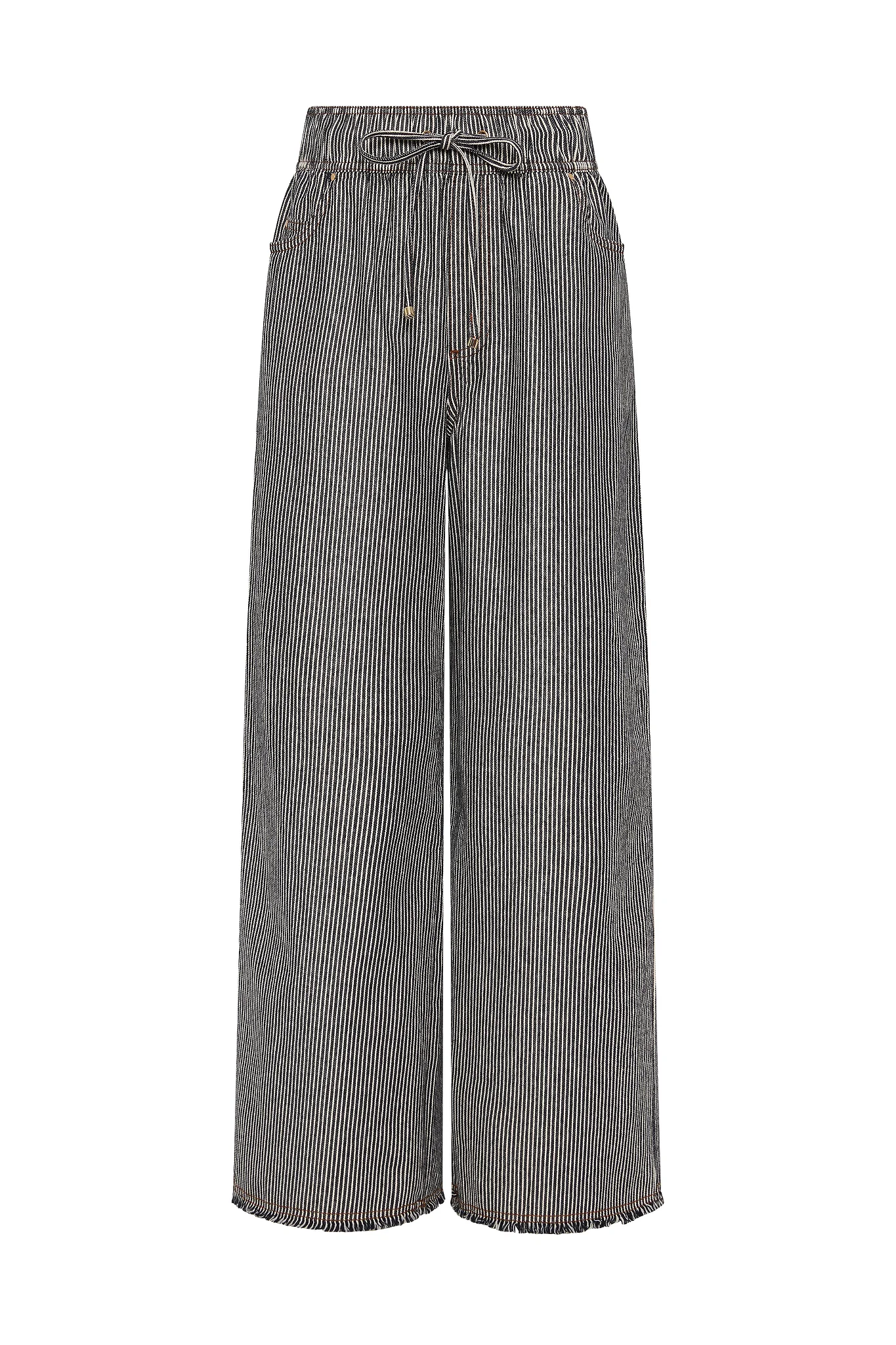 Josette Striped Denim Jeans
