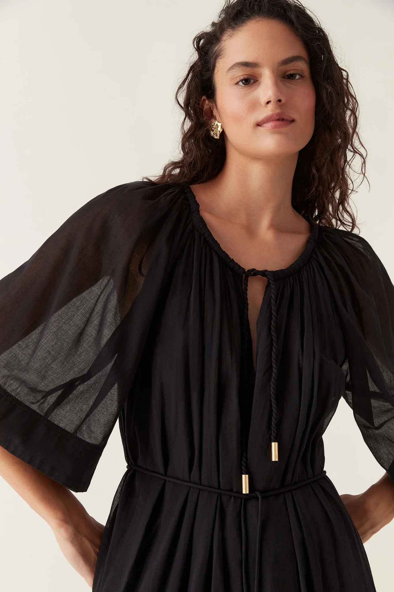 Damia Smock Midi Dress