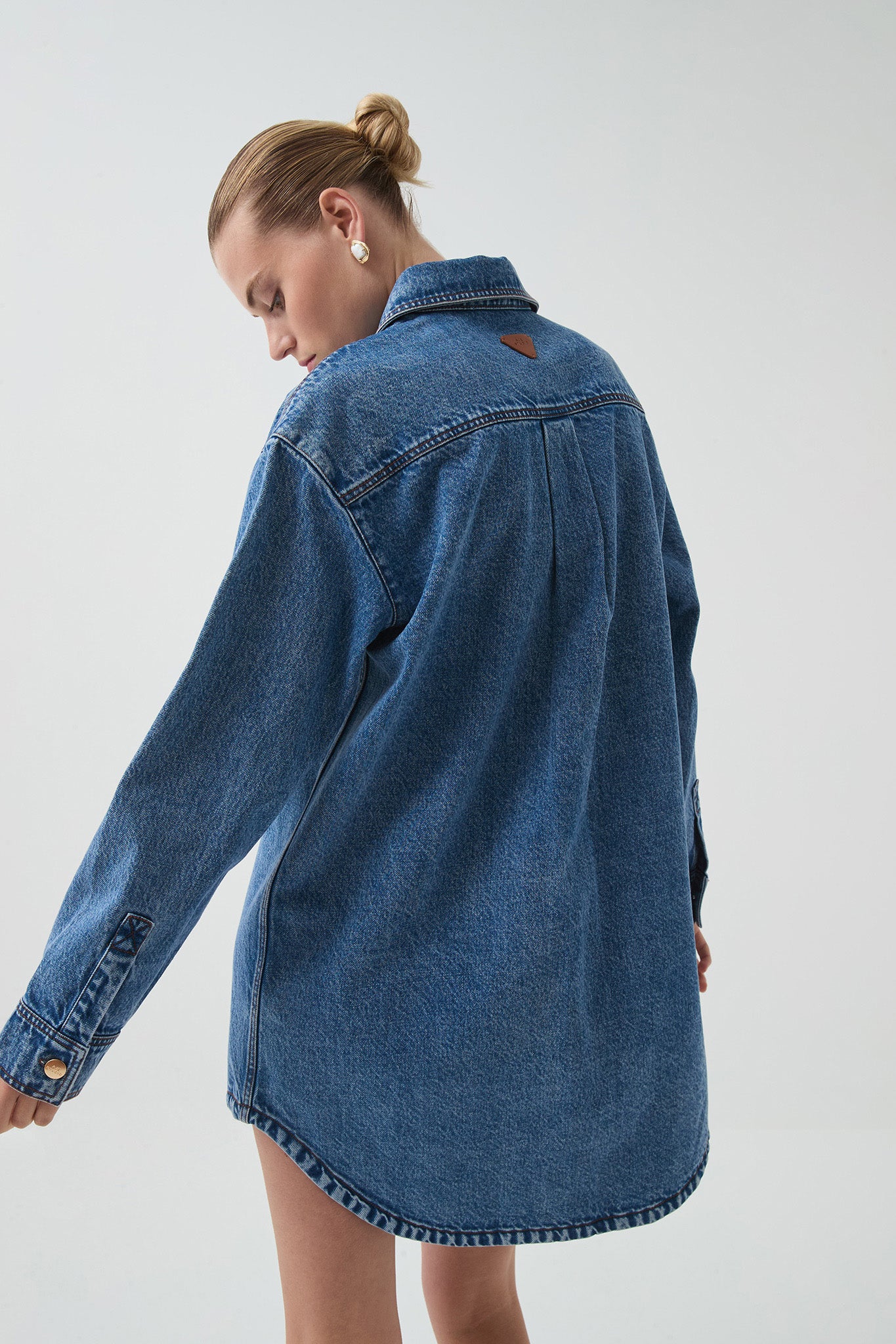 Blues Denim Shirt Dress