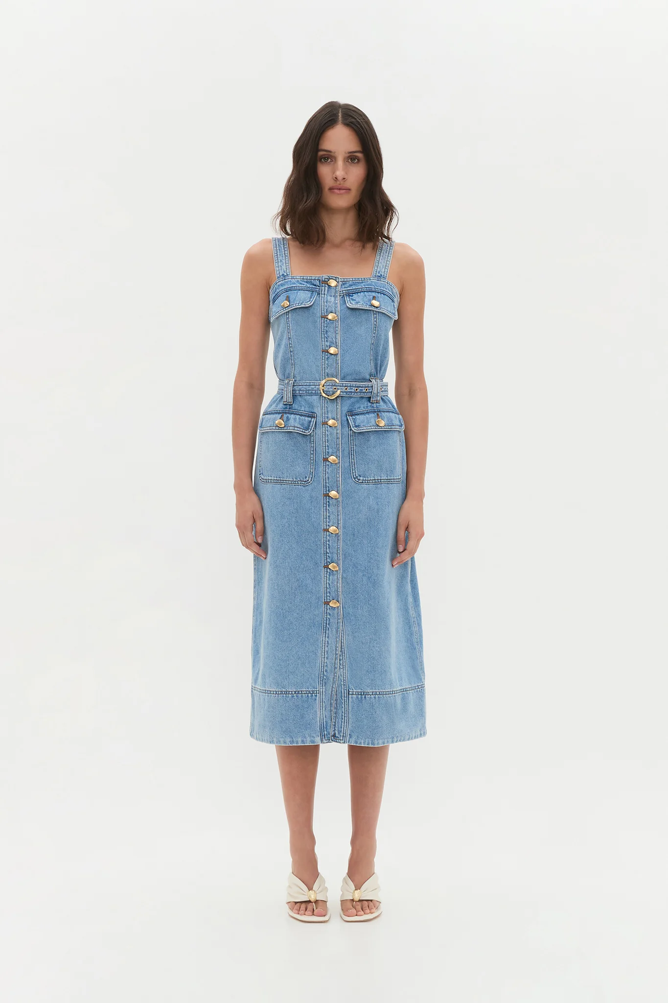 Holland Denim Midi Dress
