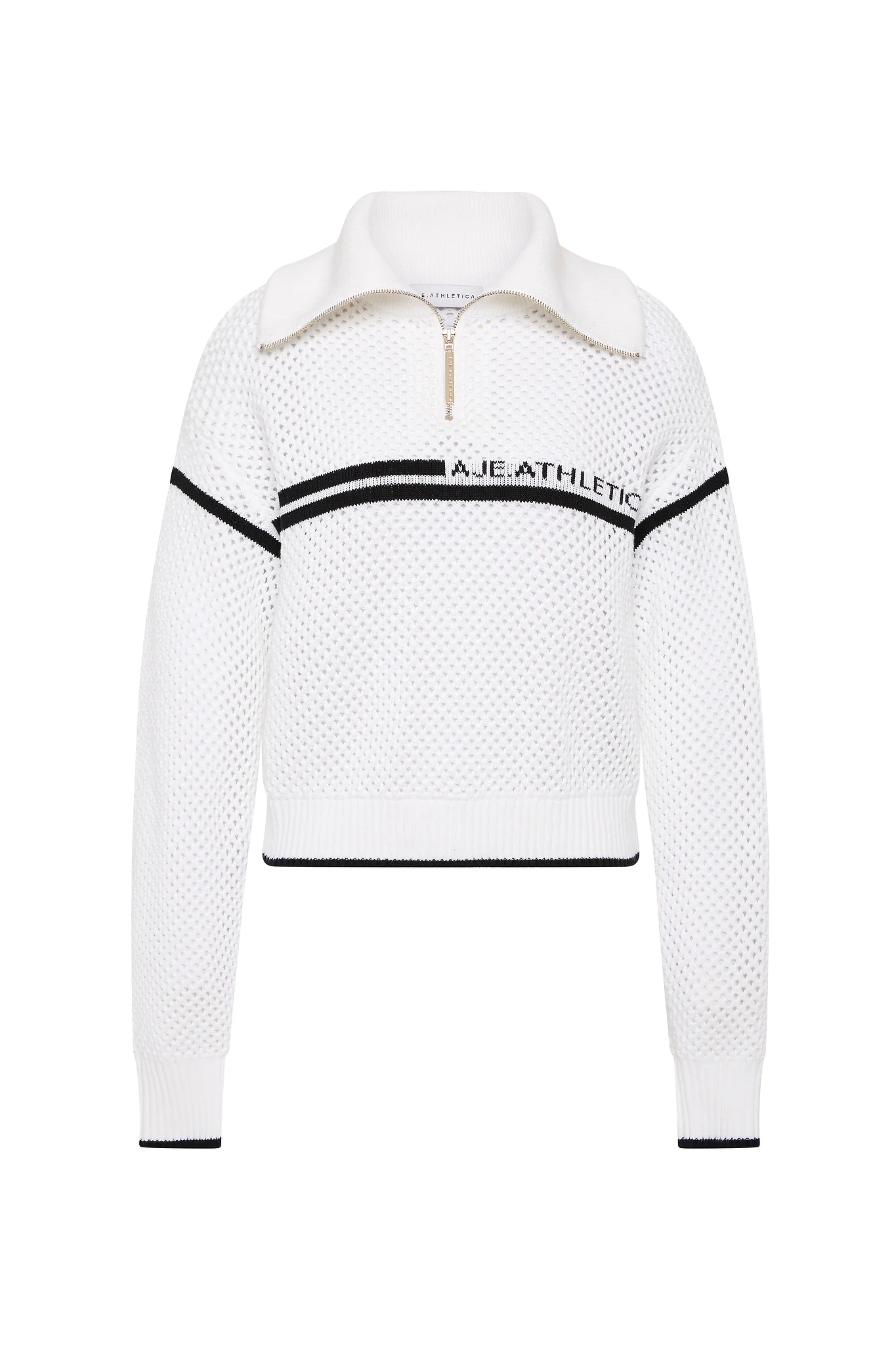 Contrast Zip Knit Jumper 414