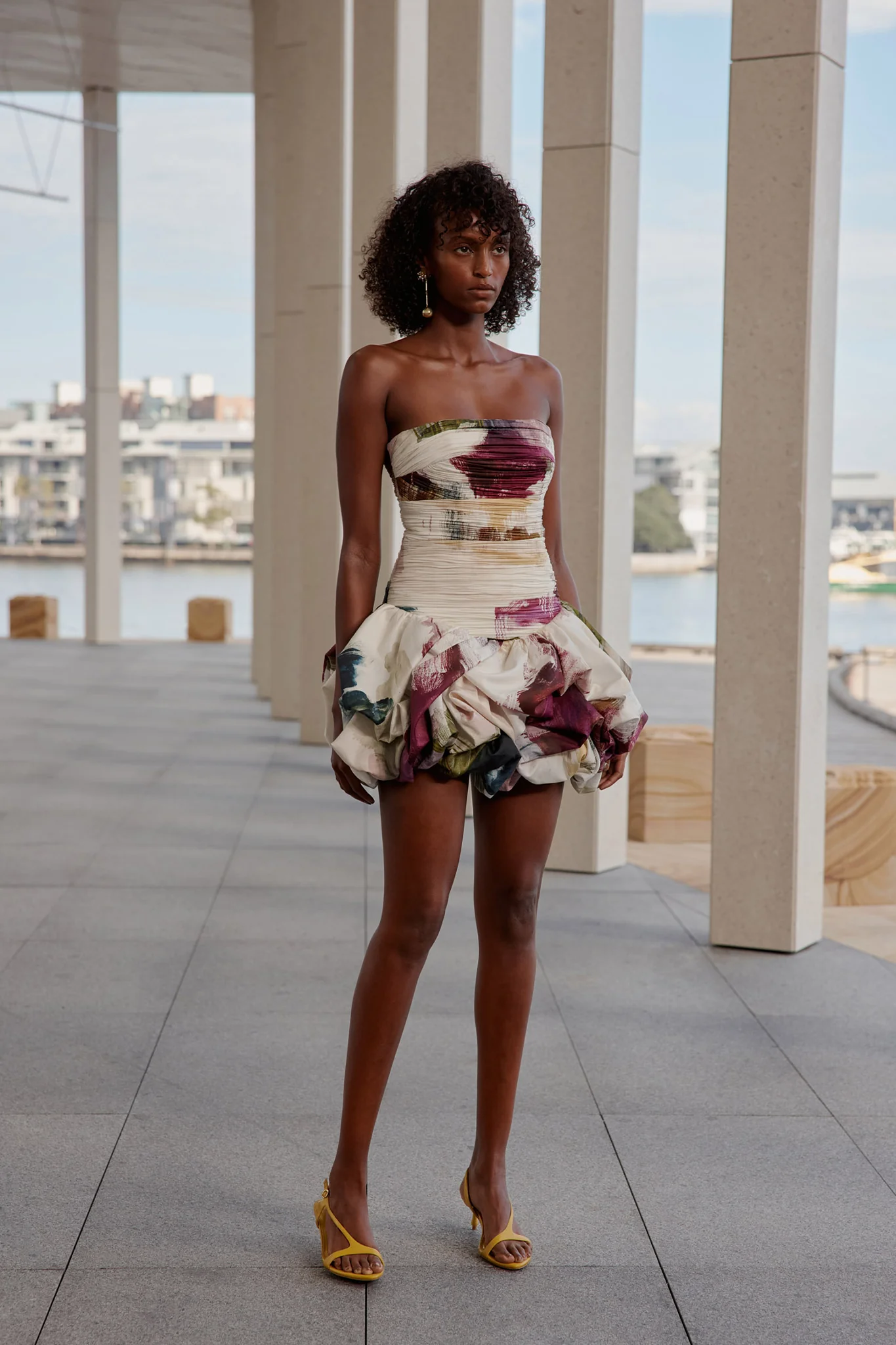 Violette Bubble Hem Mini Dress