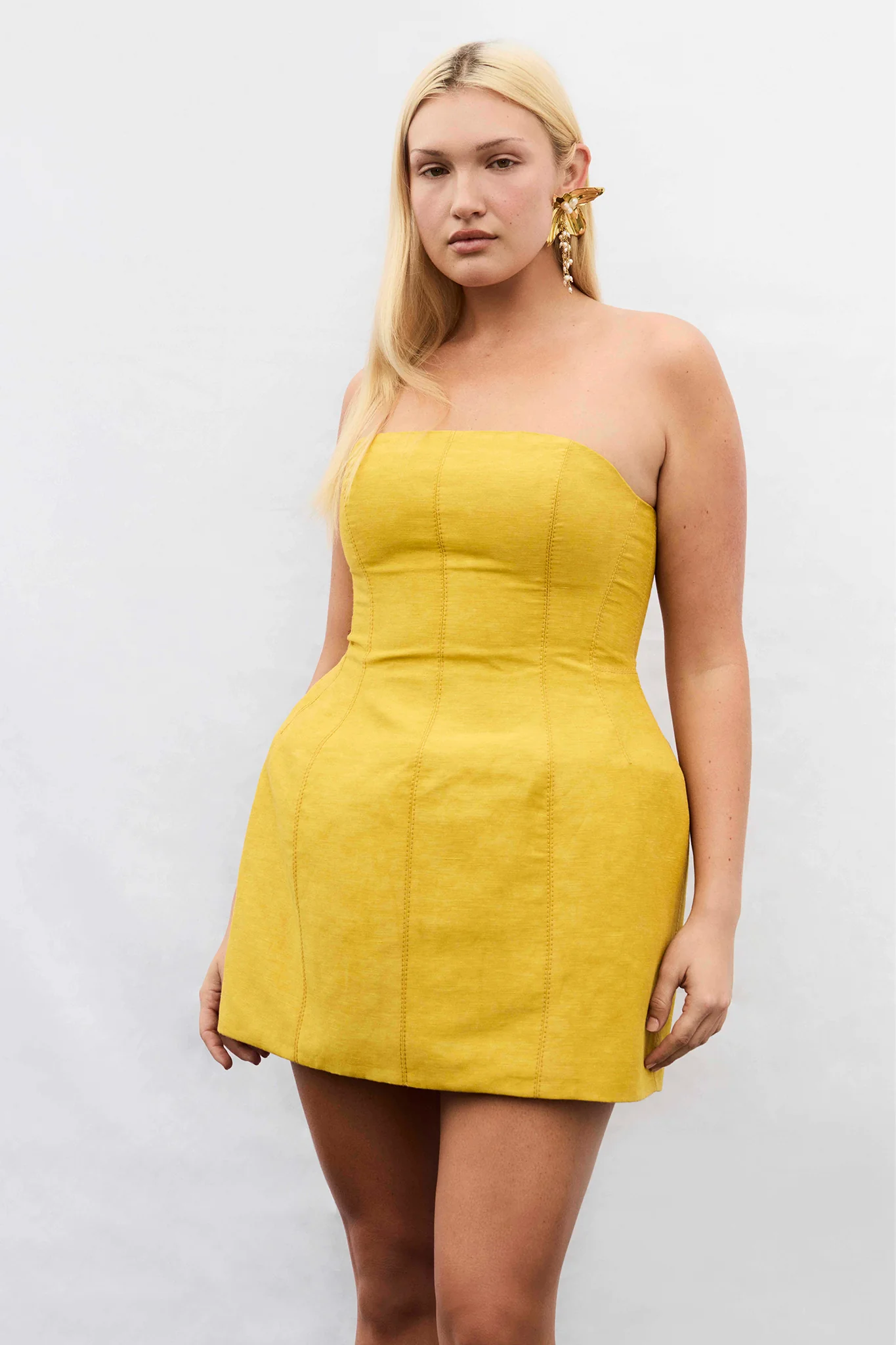 Baret Strapless Mini Dress