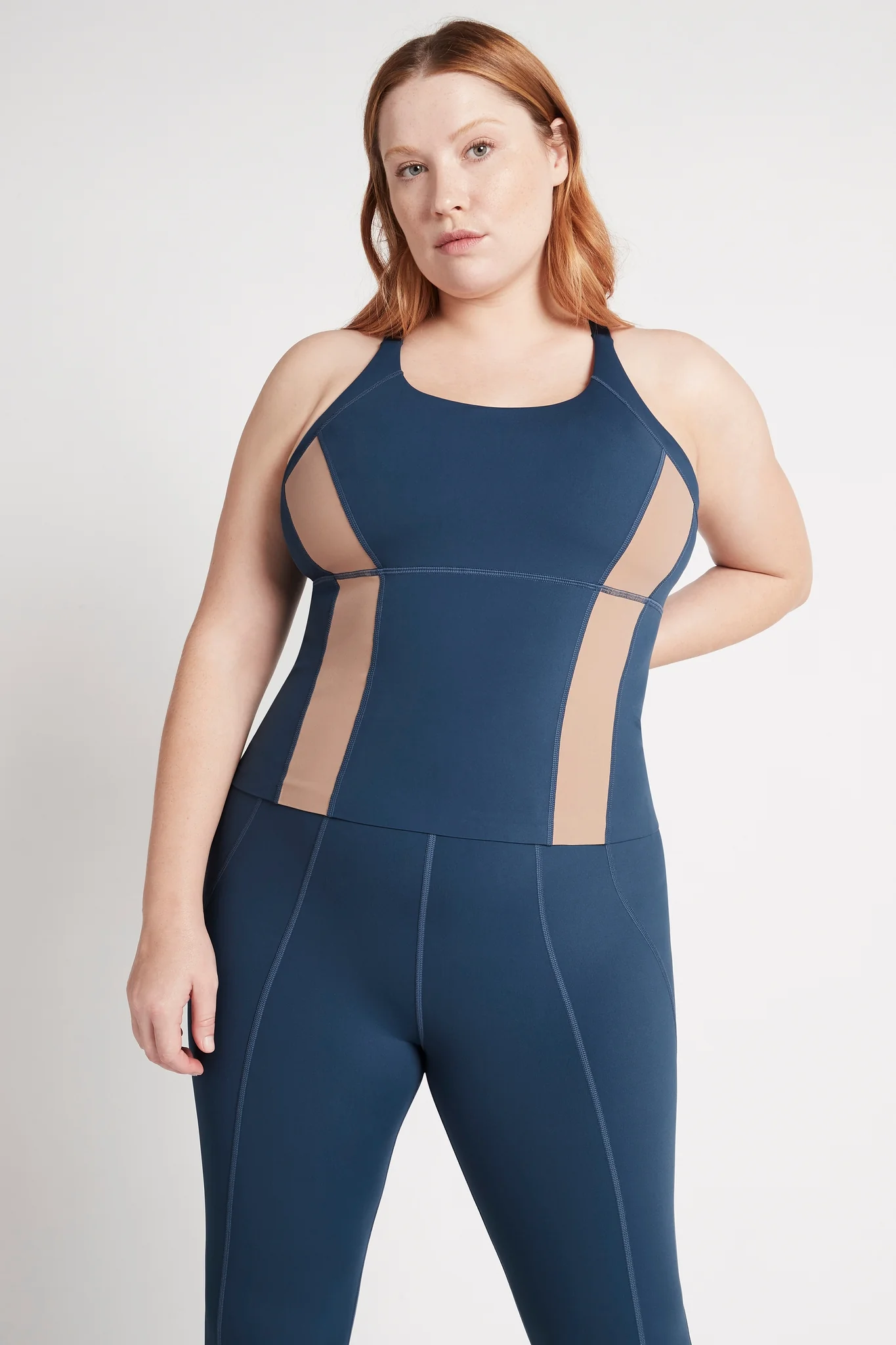 Contrast Longline Racerback Tank 124