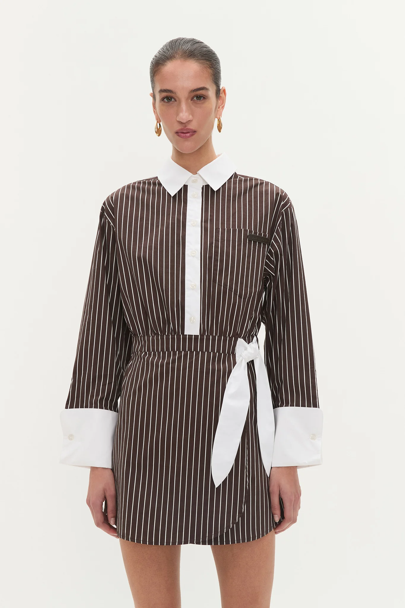 Palmer Striped Shirt Dress