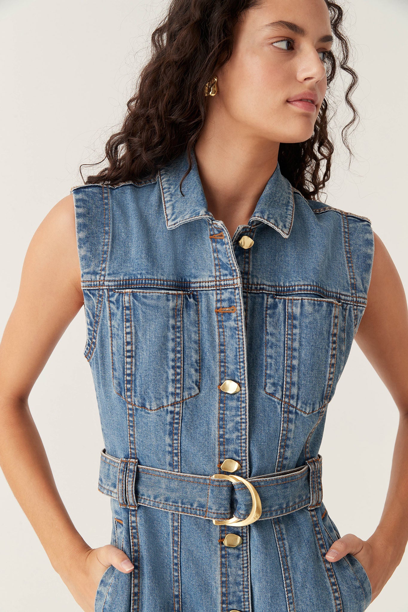Darcie Denim Midi Dress