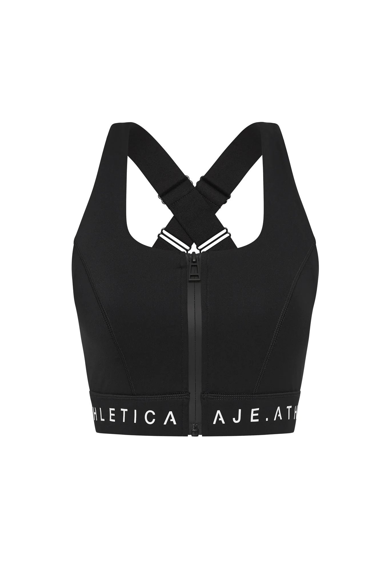 Zip Front Logotape Sports Bra 319