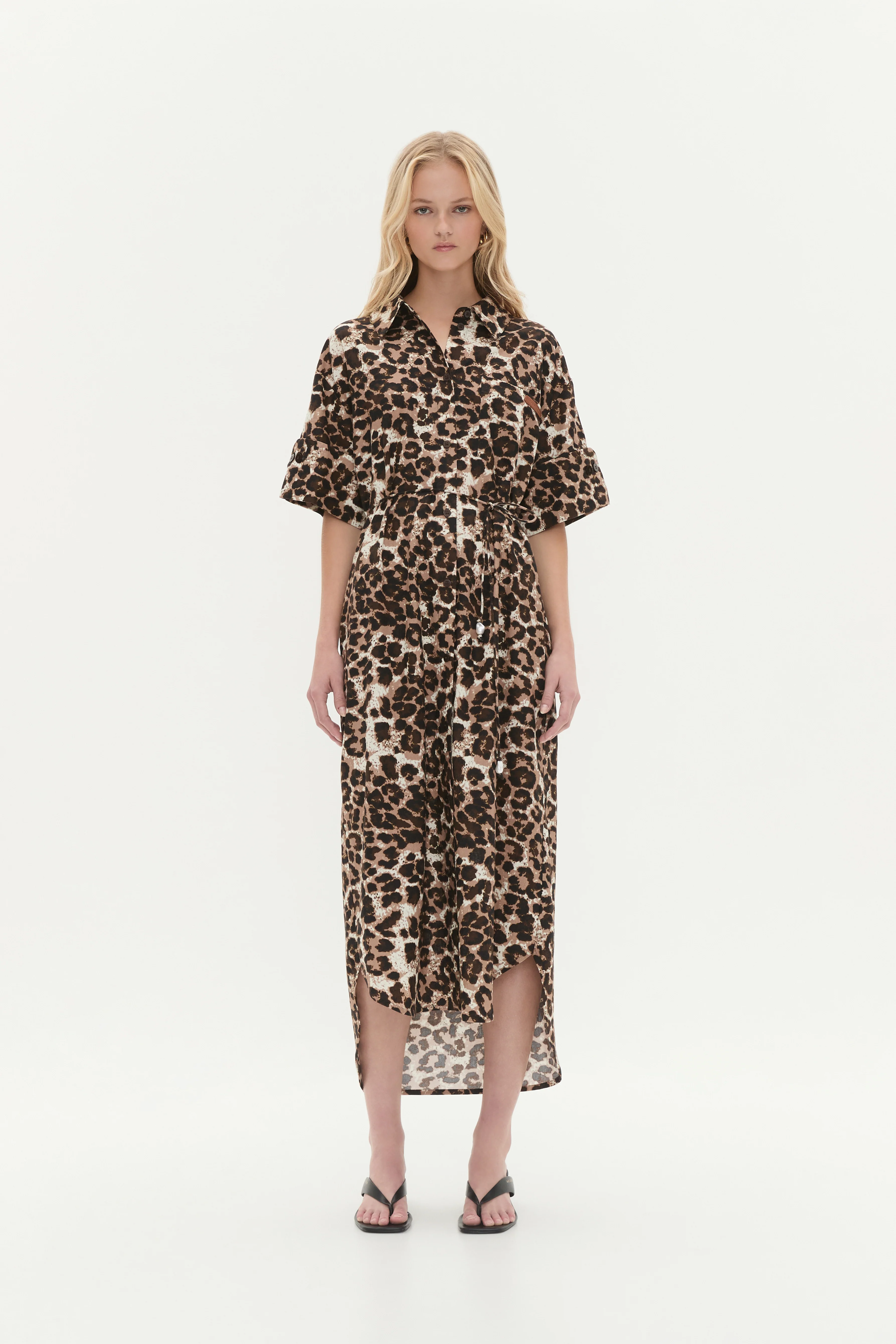 Callie Midi Shirt Dress