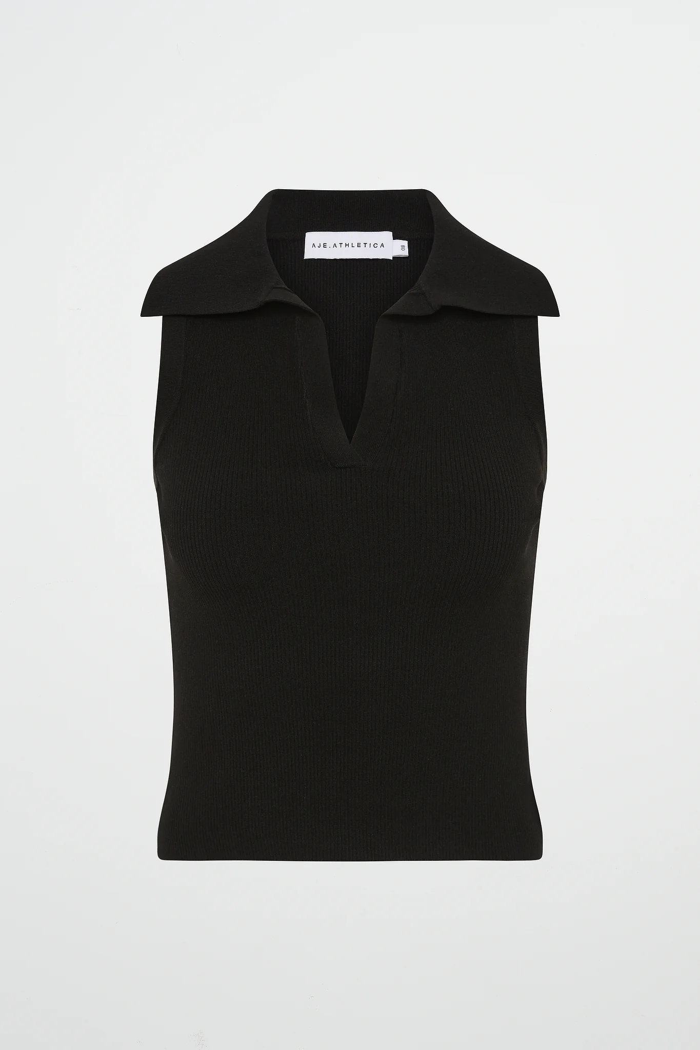 Sleeveless Rib Knit Polo 141