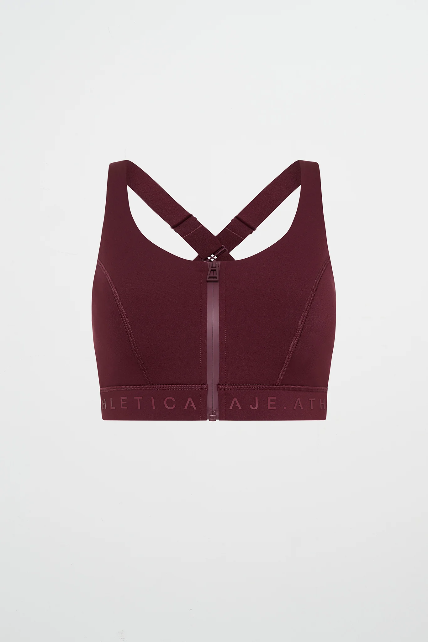 Zip Front Logotape Sports Bra 319