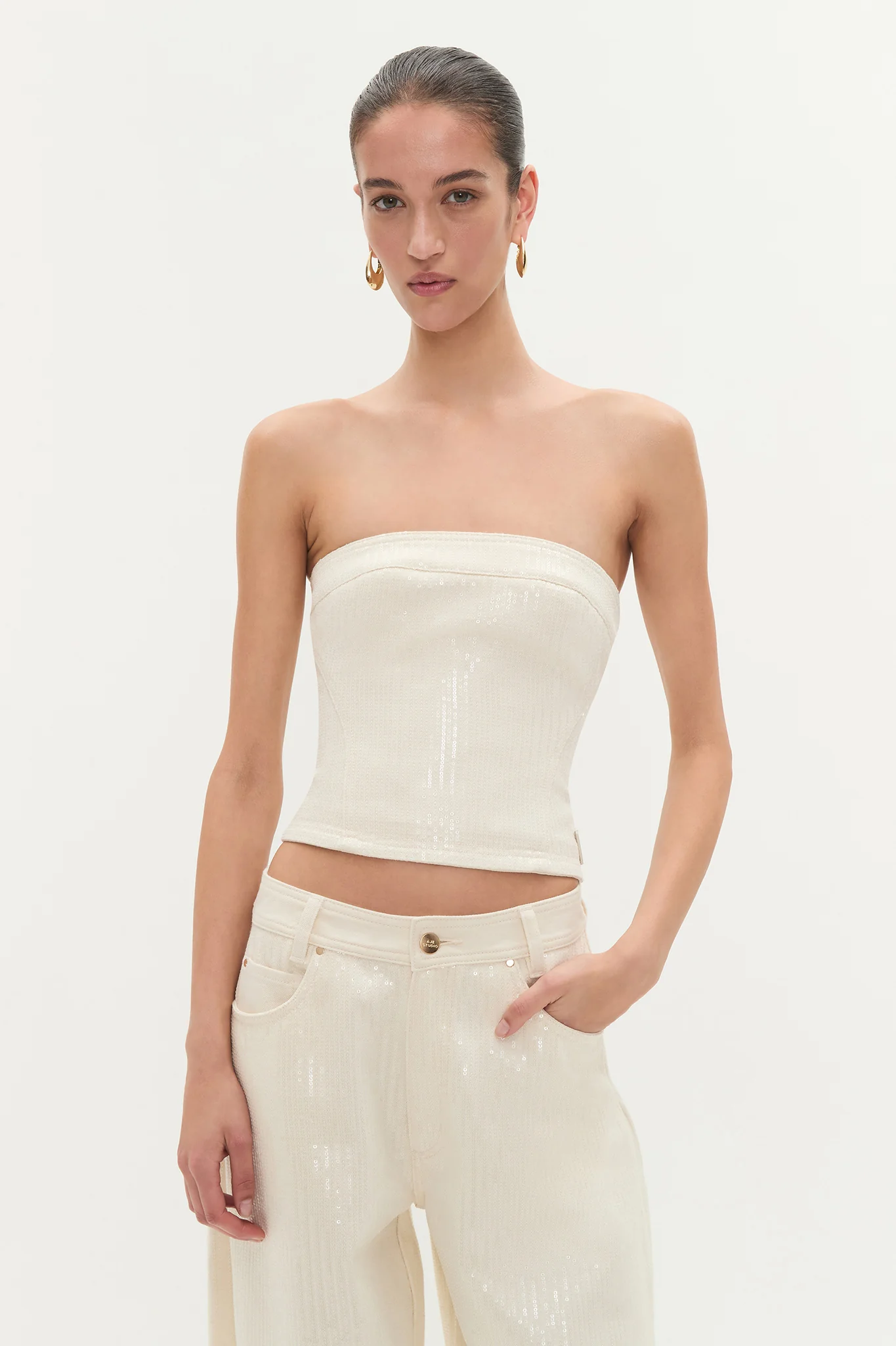 Reflect Denim Bustier