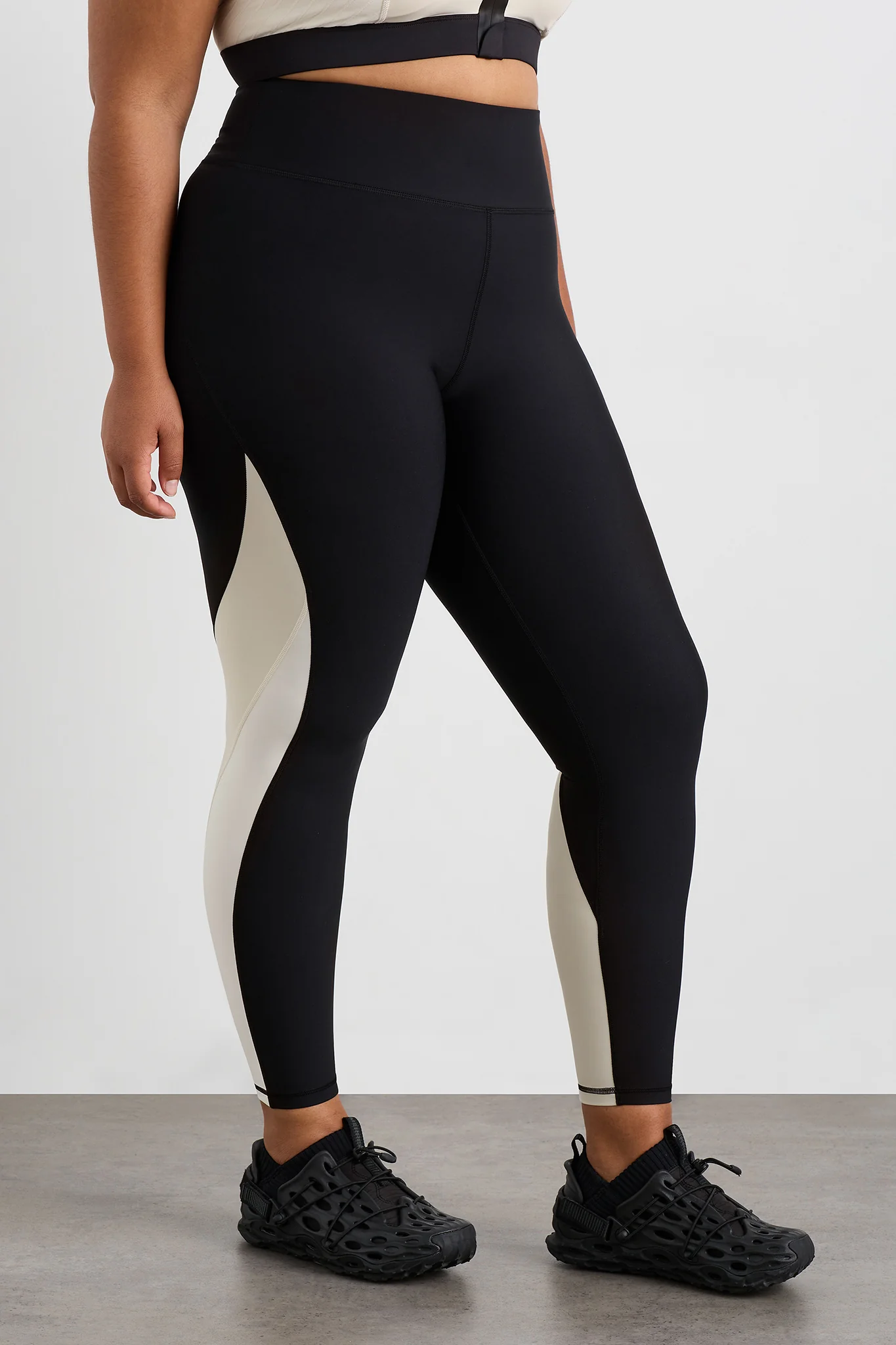 Contrast Panel Full Length Legging 232