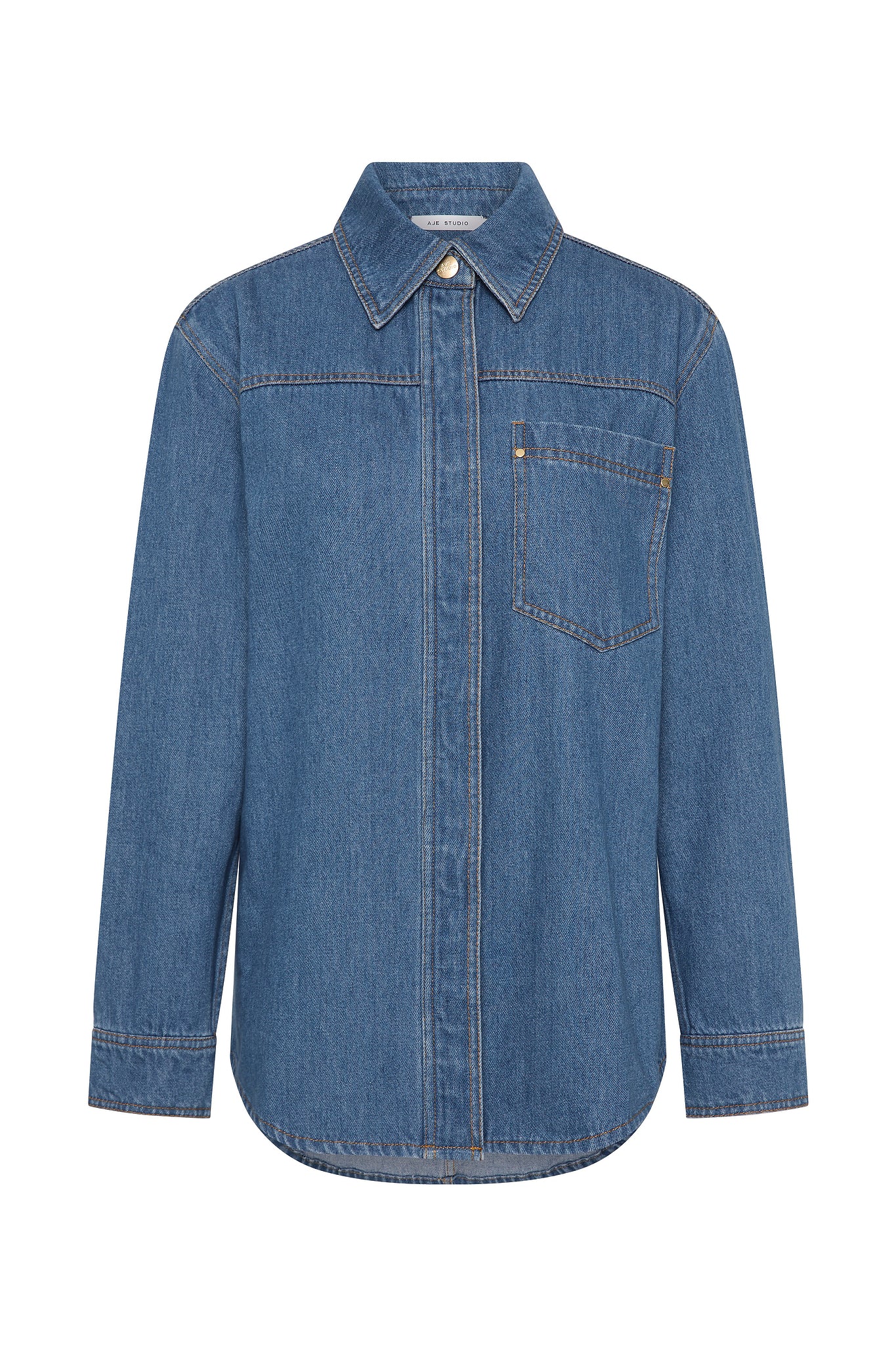 Long Sleeve Sunray Denim Shirt