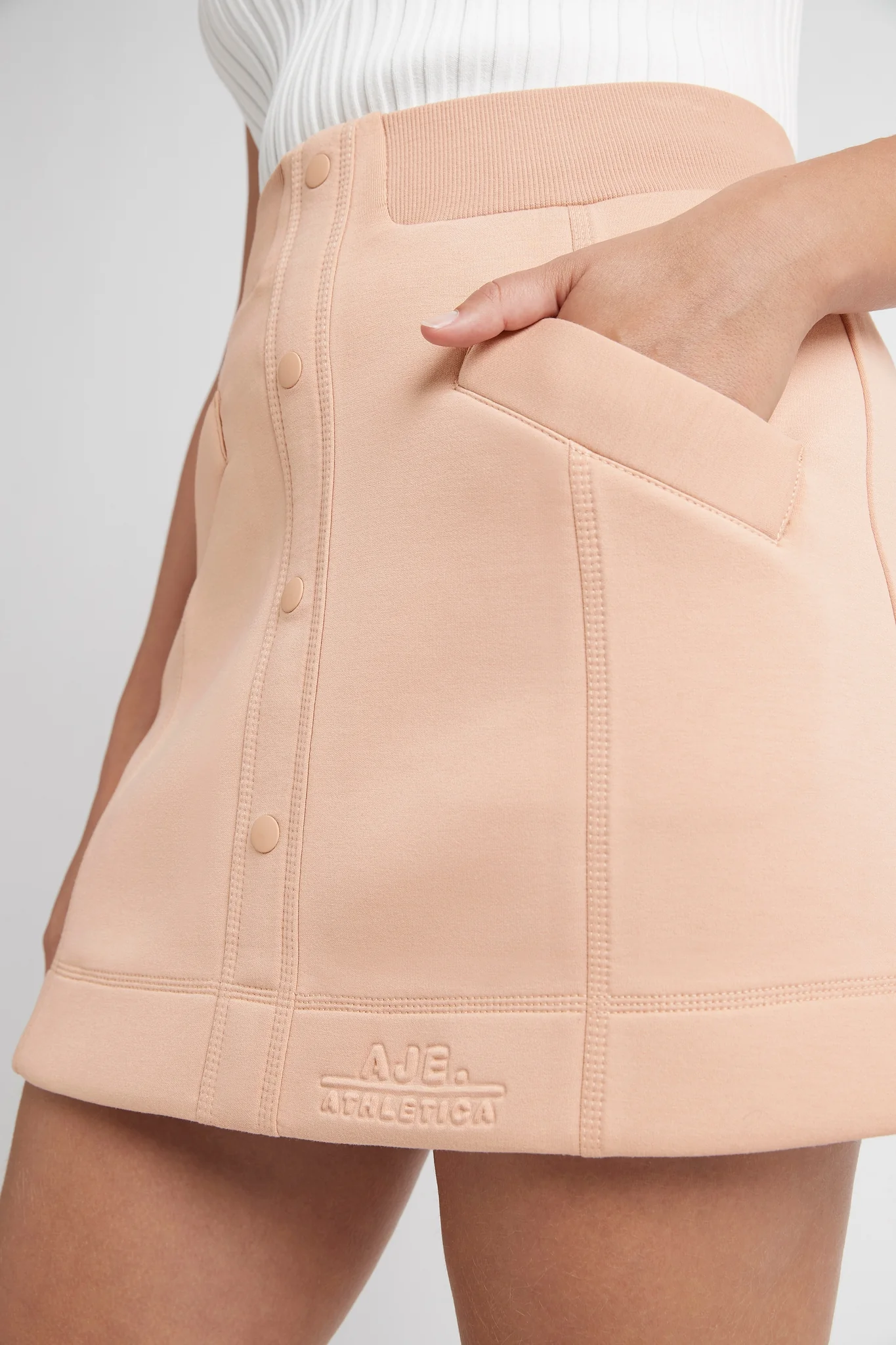 Classic Spacer Knit Mini Skirt 609
