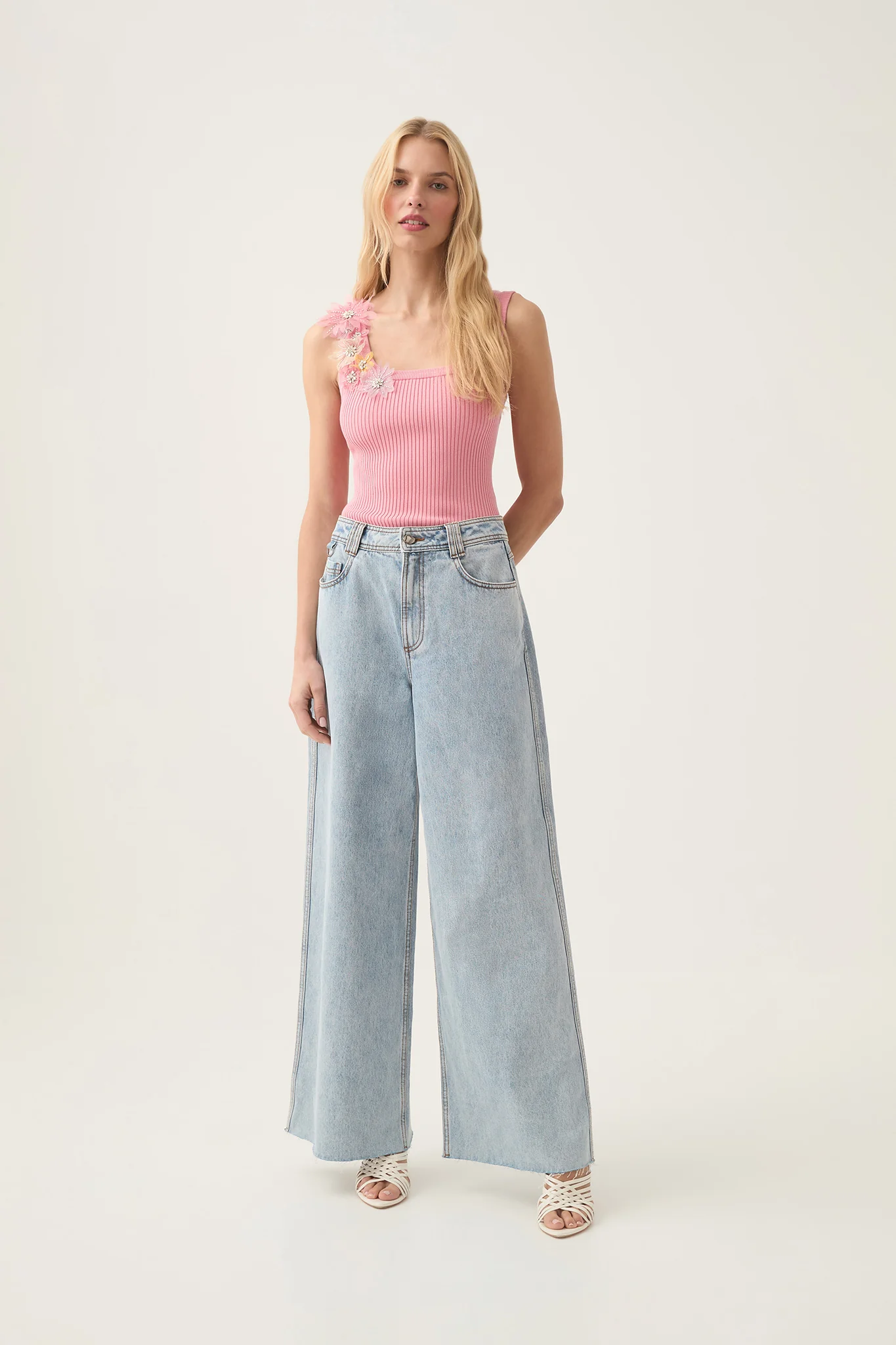 Bronte Flower Knit Tank