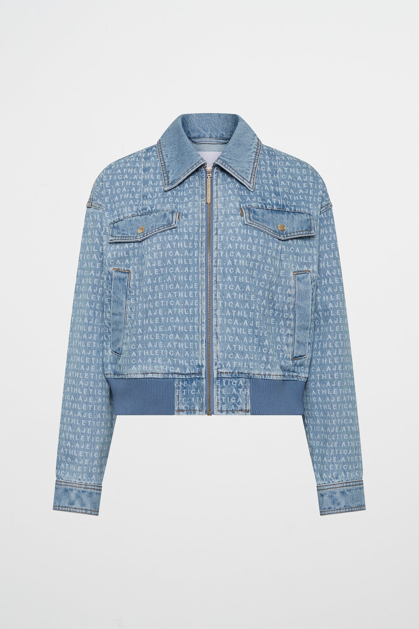 Logo Denim Bomber Jacket 792