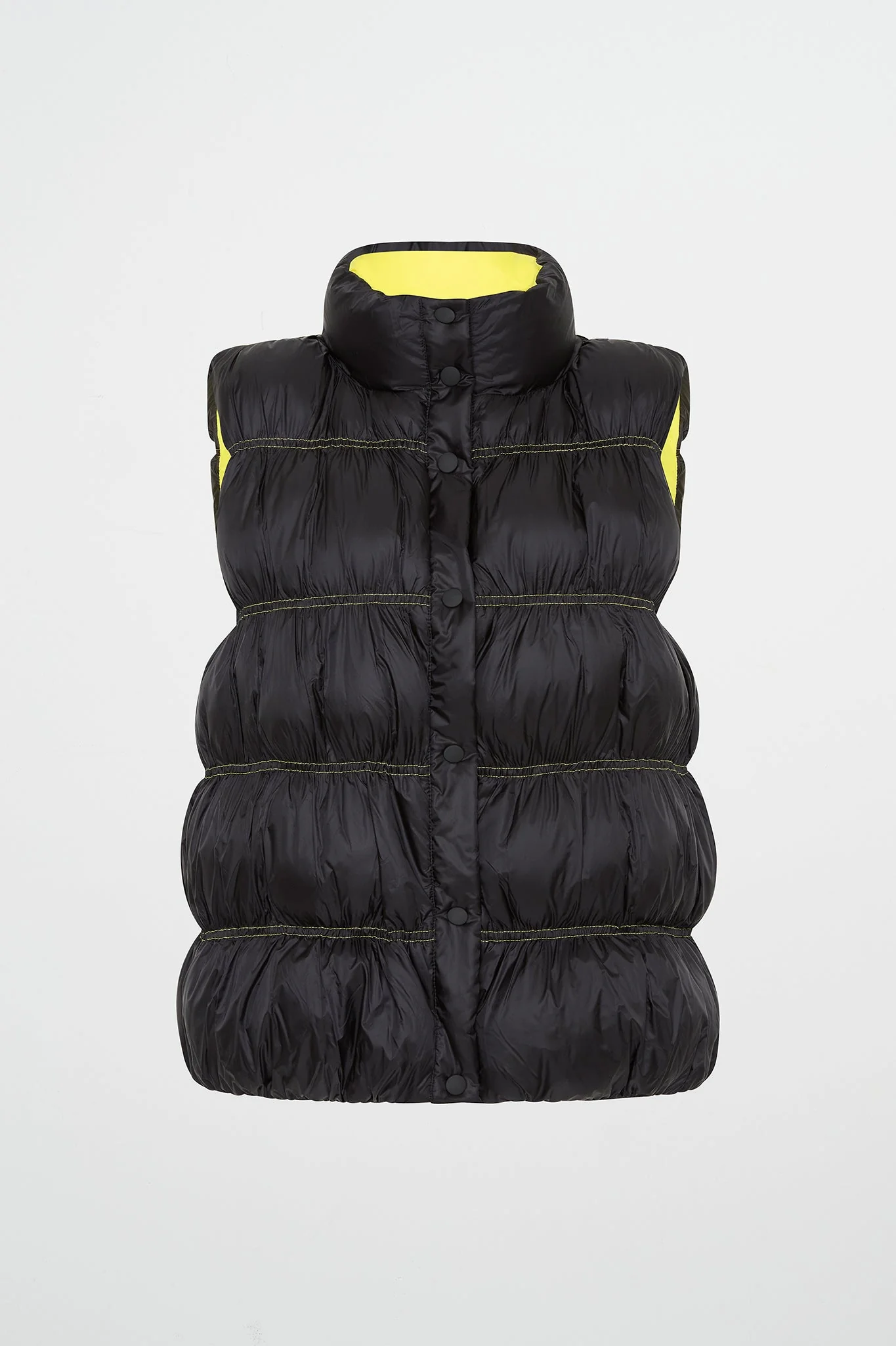 Ruched Puffer Vest 722