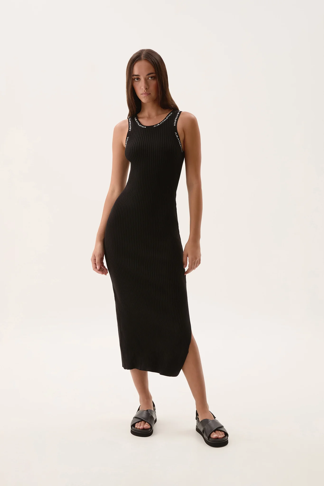 Knitted Logo Maxi Dress 821