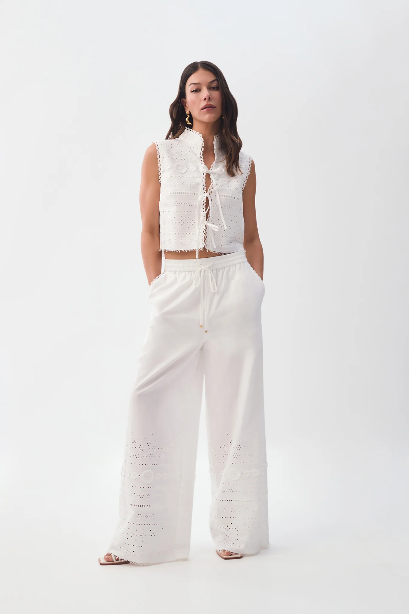 Cloud Embroidered Pant