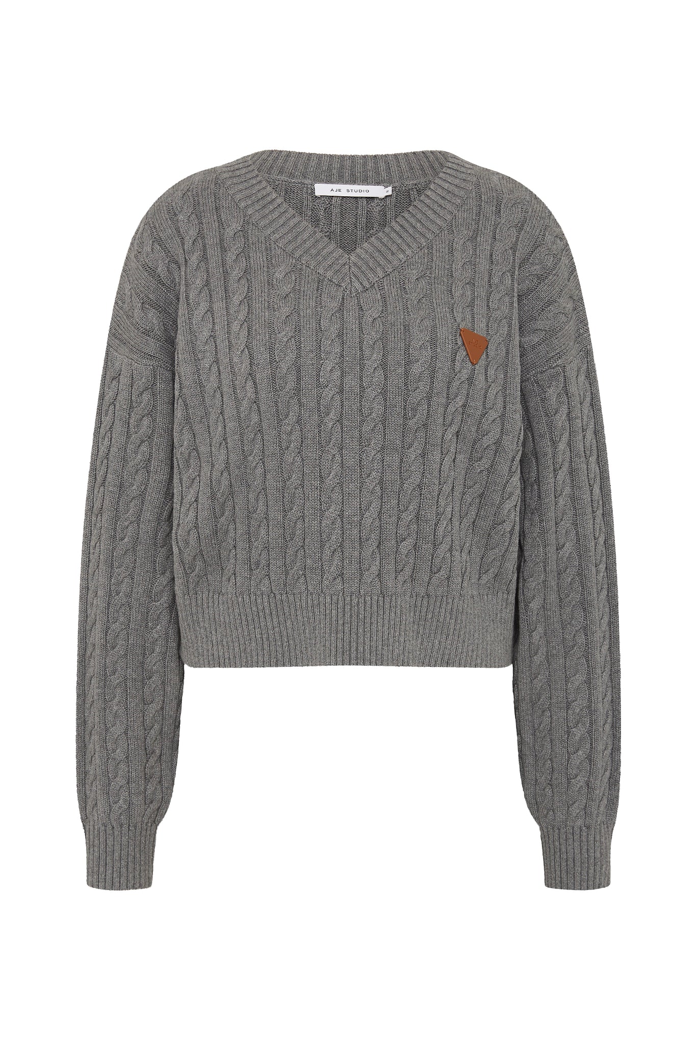 Naia Cropped Cable Knit