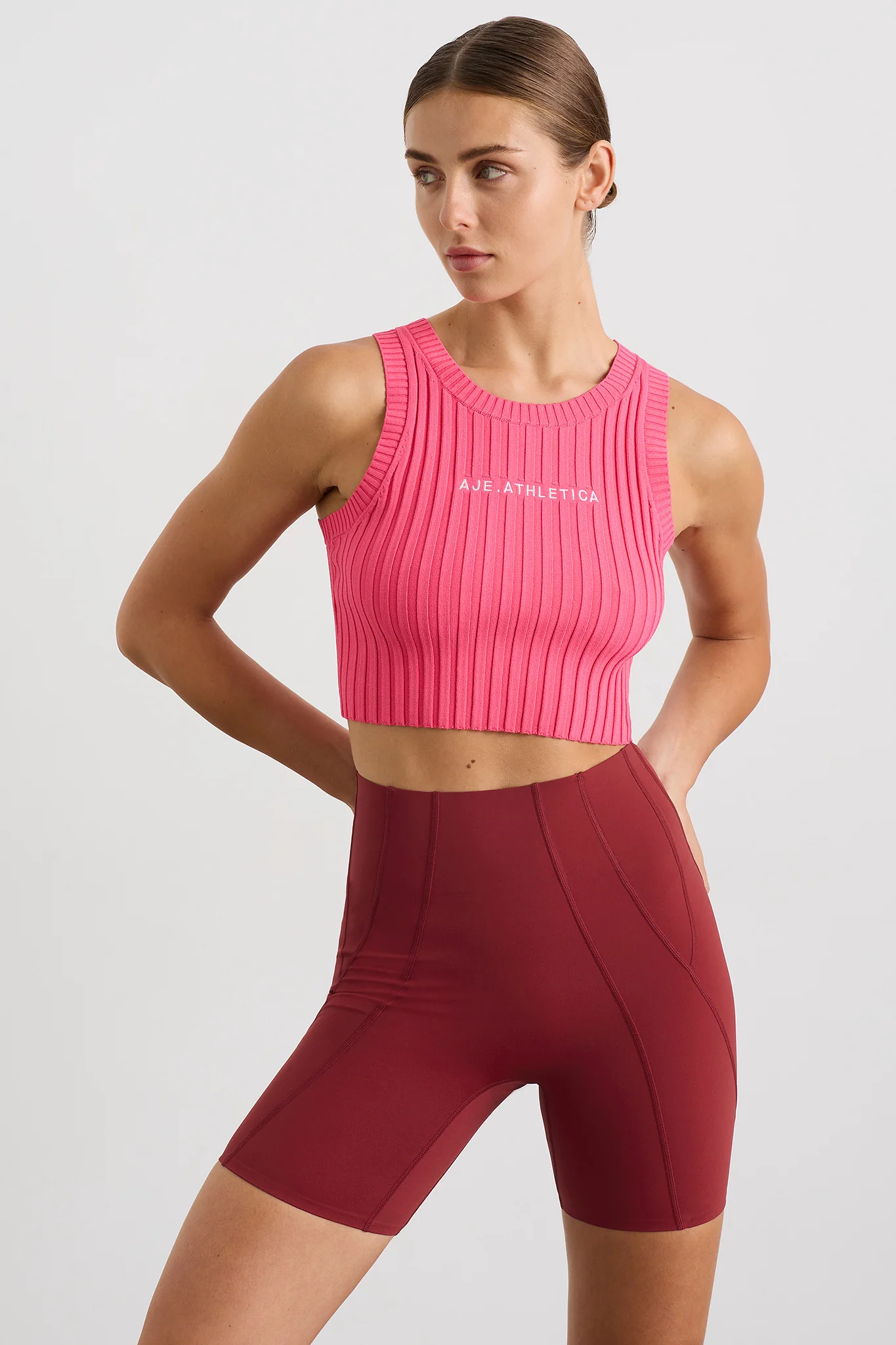Cropped Knitted Logo Tank 135
