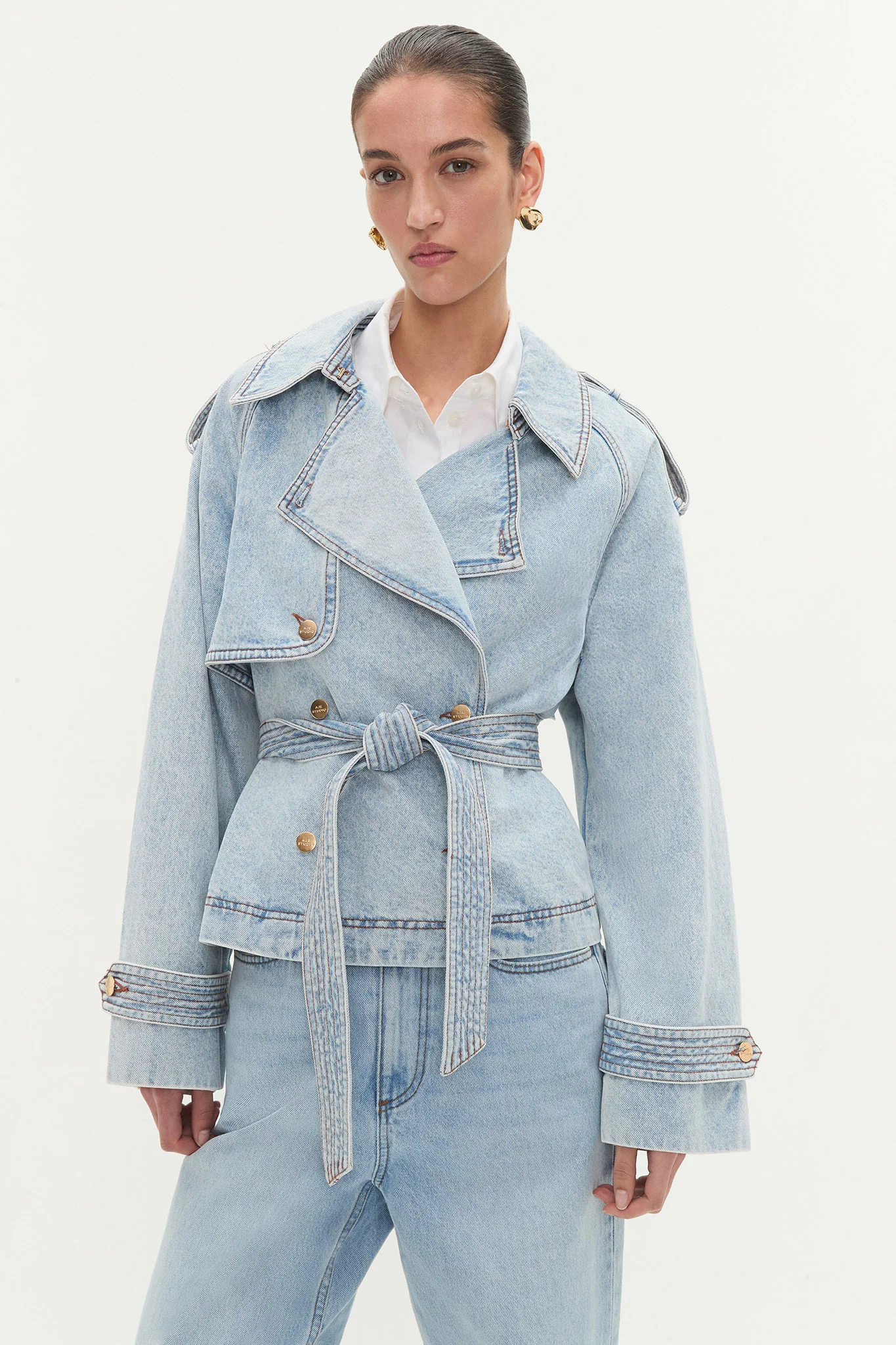Flynn Cropped Trench