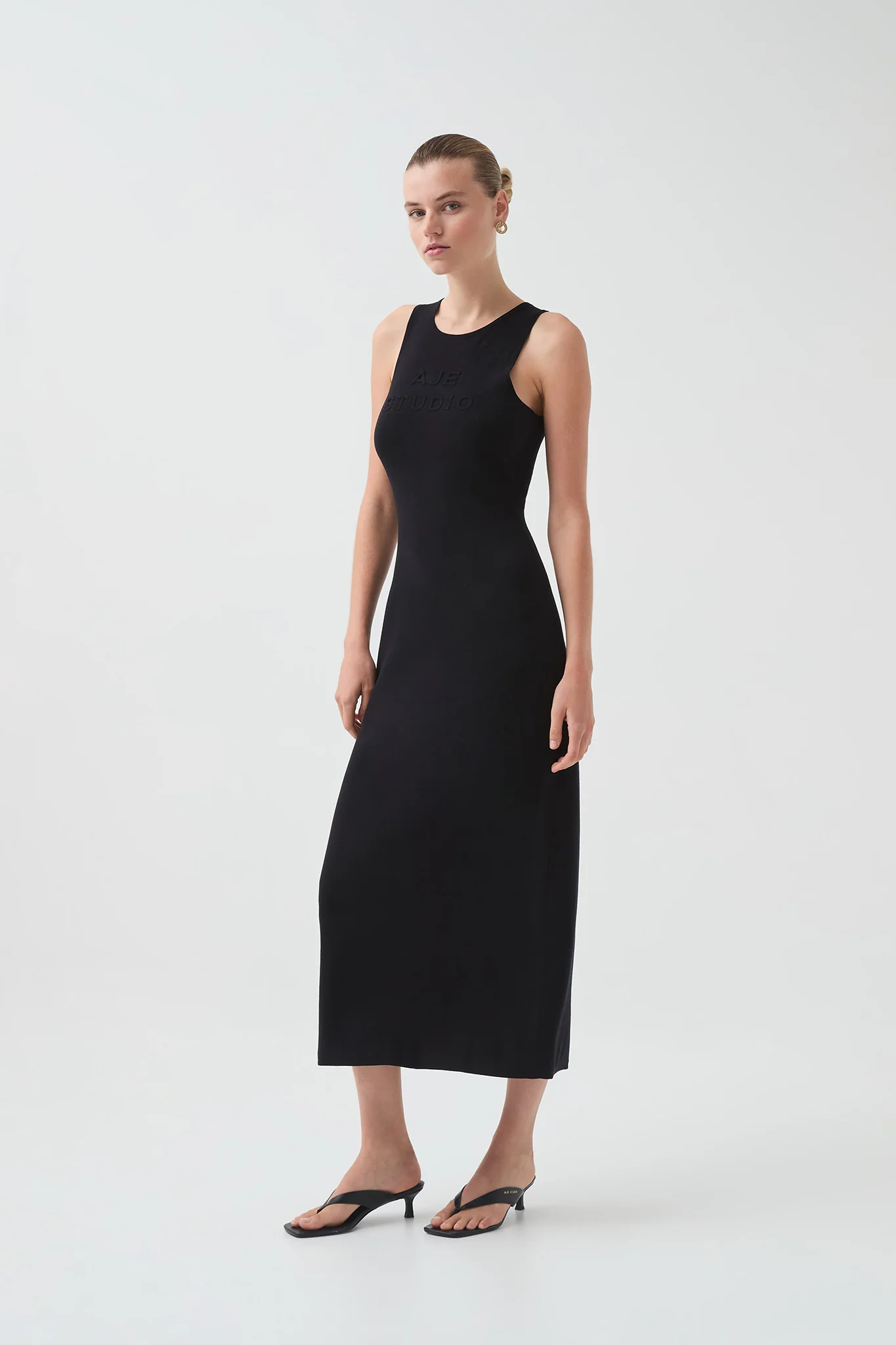 Core Knit Logo Maxi Dress