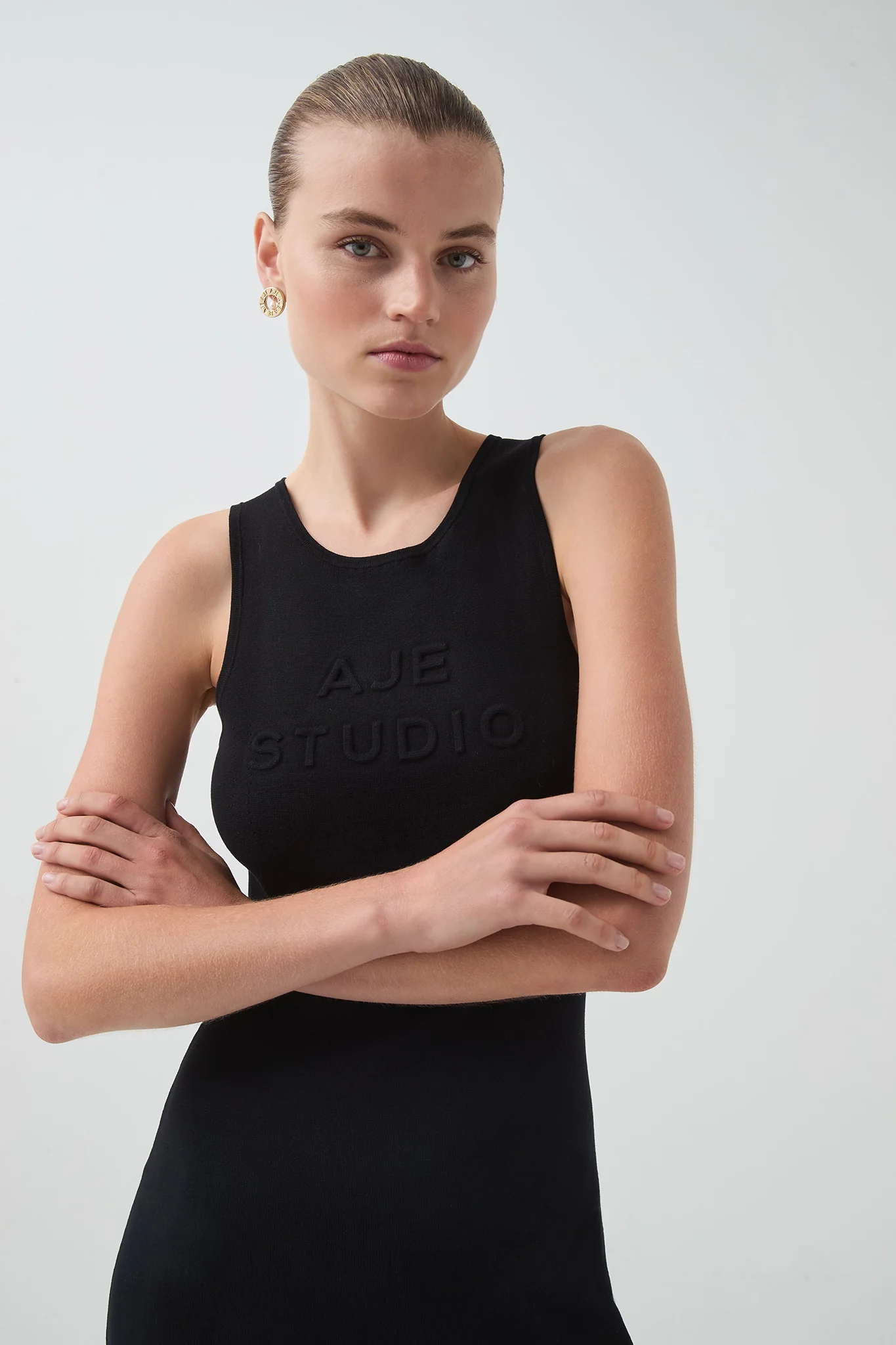 Core Knit Logo Maxi Dress