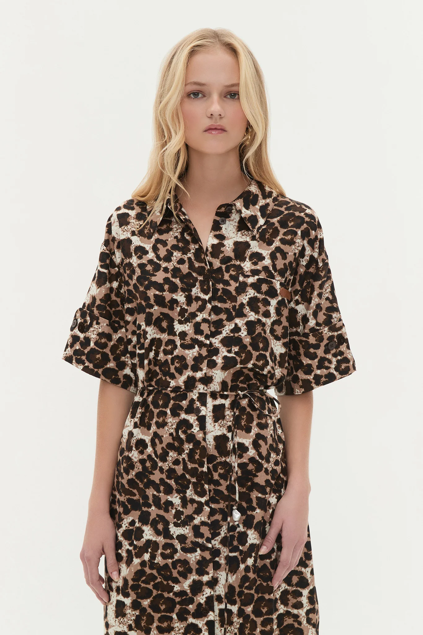 Callie Midi Shirt Dress