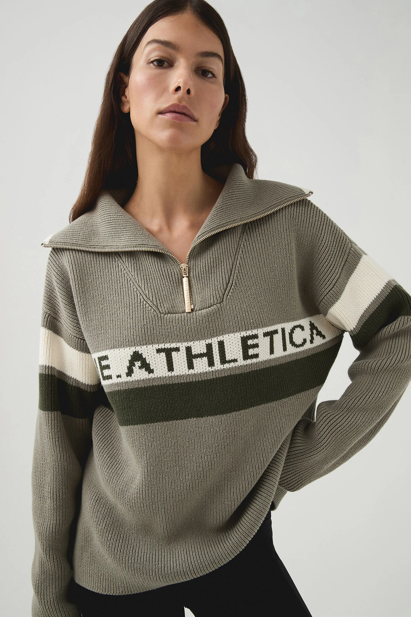 1/4 Zip Knit Jumper 431