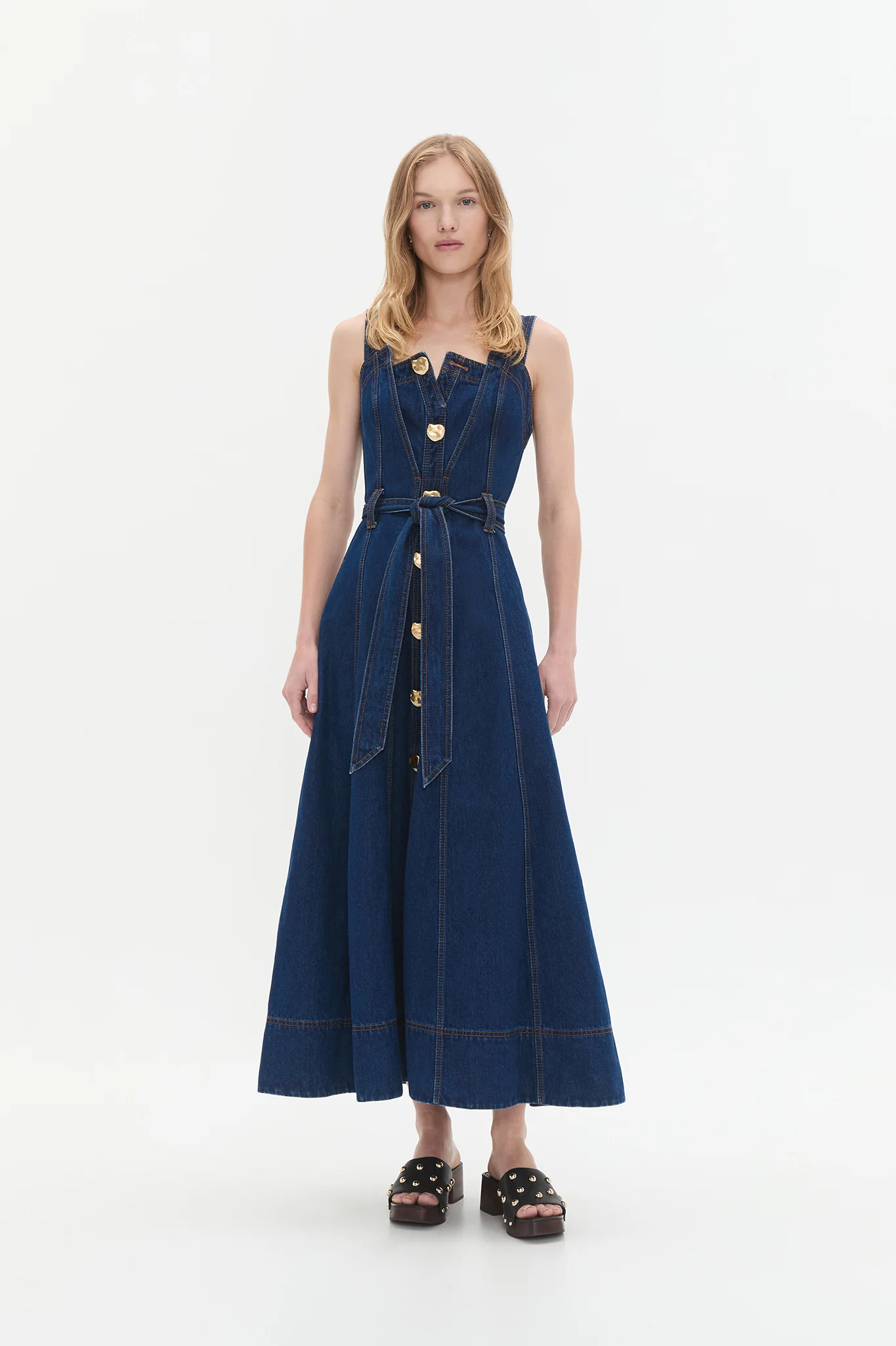 Gianna Denim Midi Dress