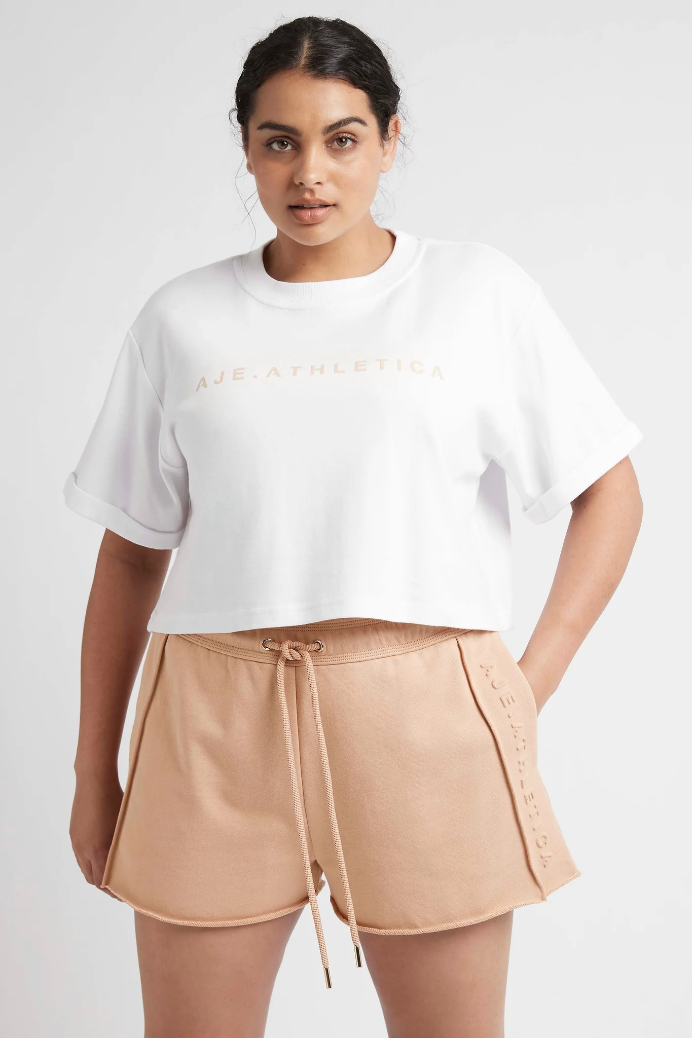 Cropped Signature Logo T-Shirt 104