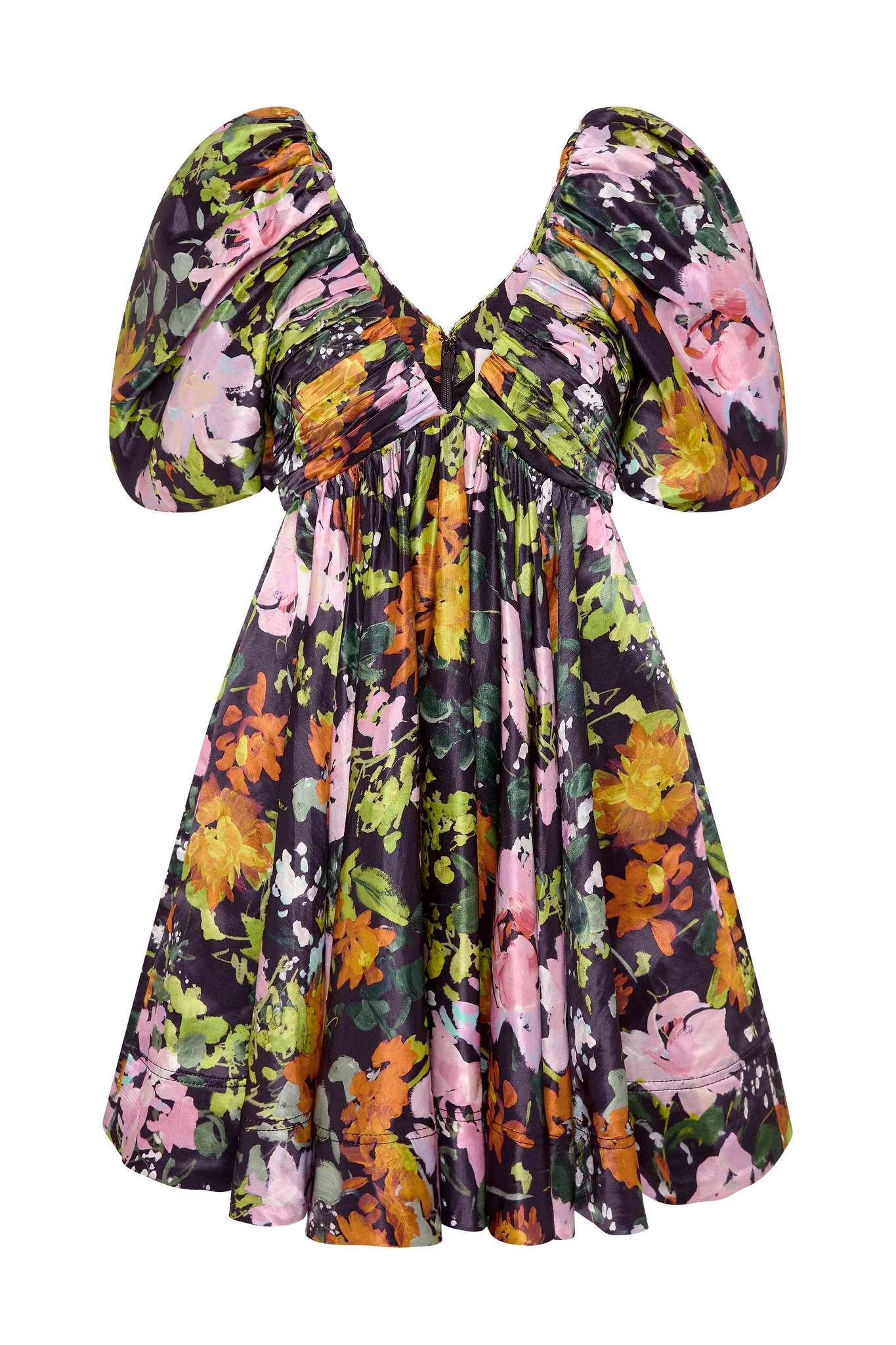 Gabrielle Plunge Mini Dress