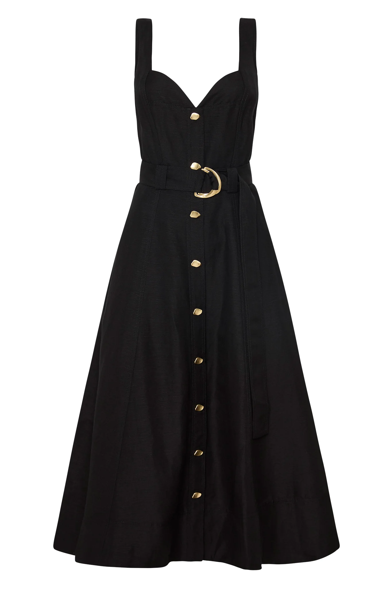 Clay Belted Midi Dress