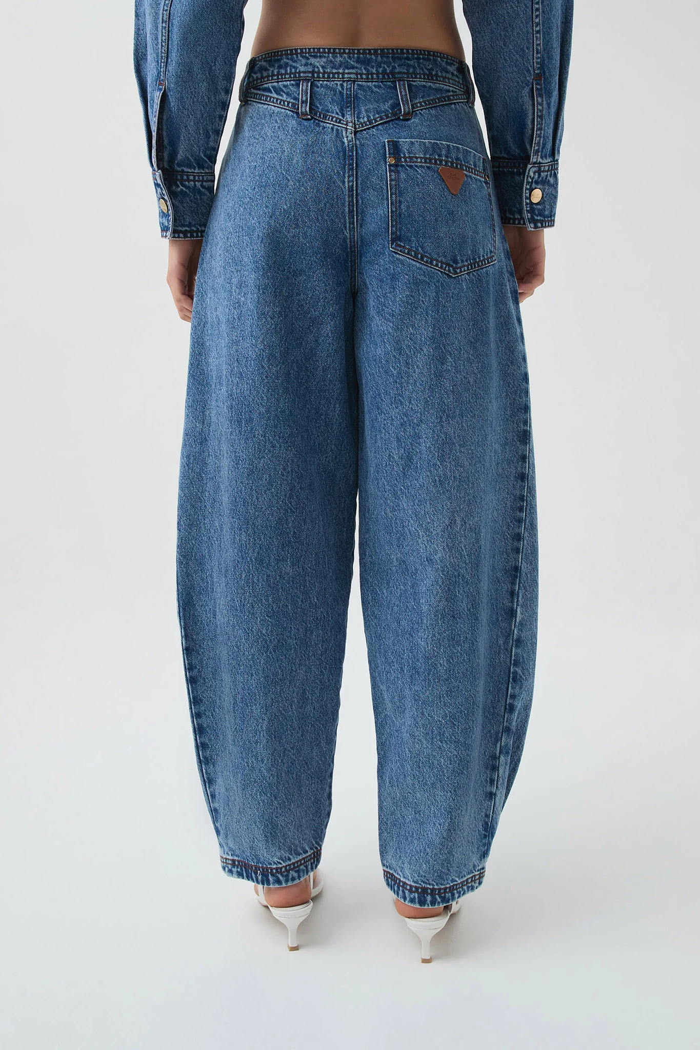 Blues Denim Barrel Jeans